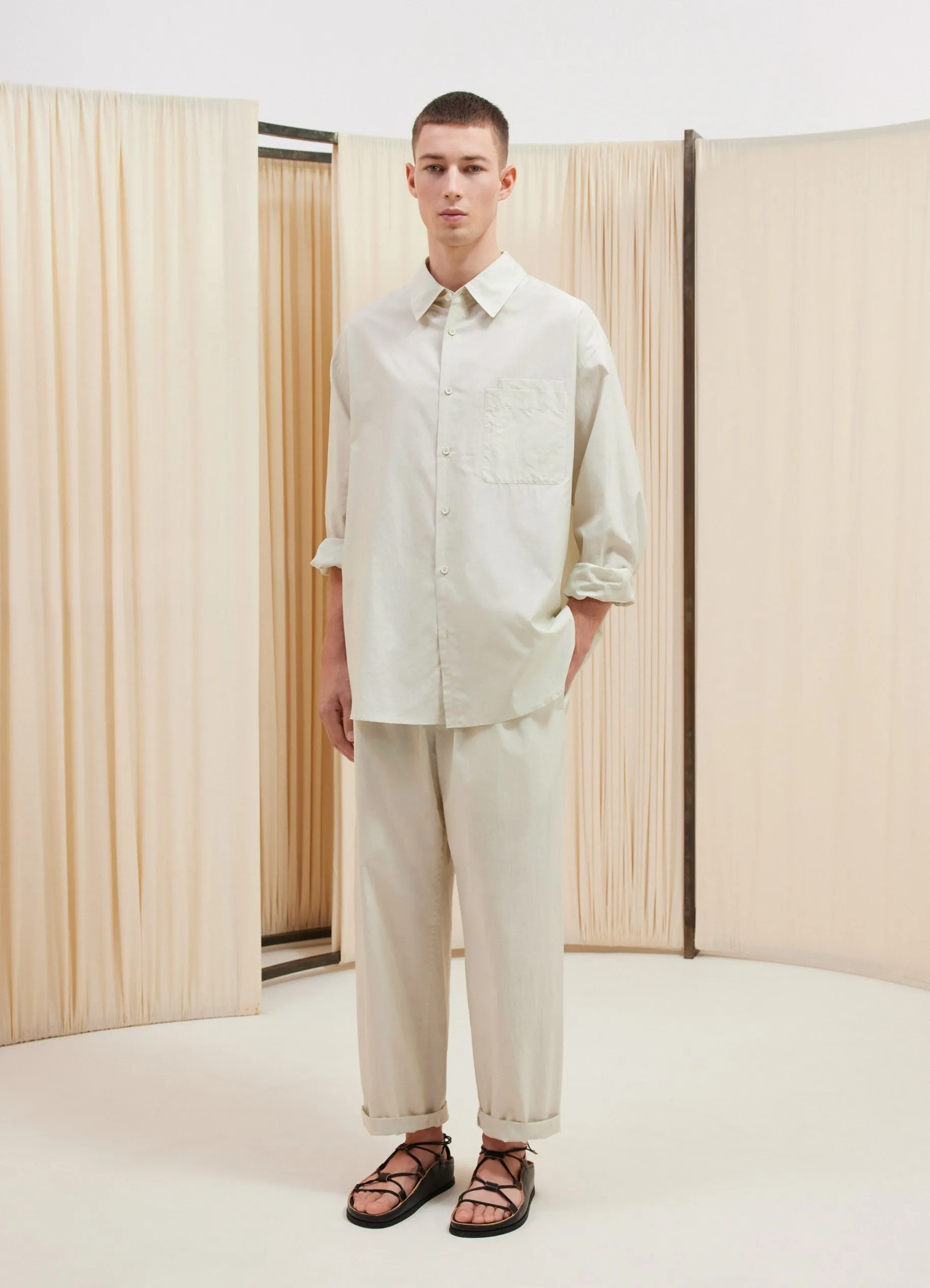 DOUBLE POCKET LONG SLEEVE SHIRT sold by Lemaire product image thumbnail 2