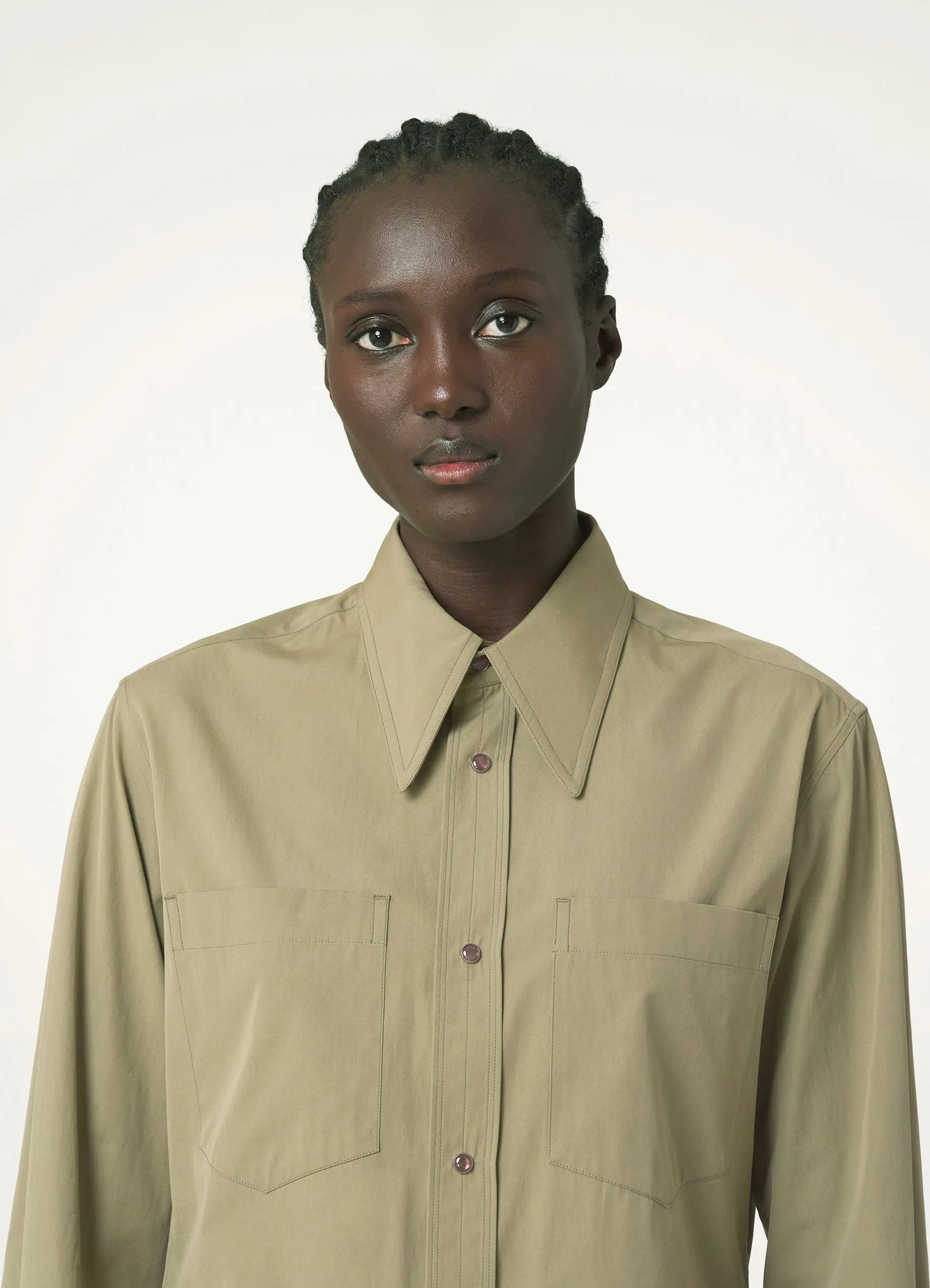 POINTED COLLAR SHIRT WITH SNAPS sold by Lemaire product image thumbnail 3