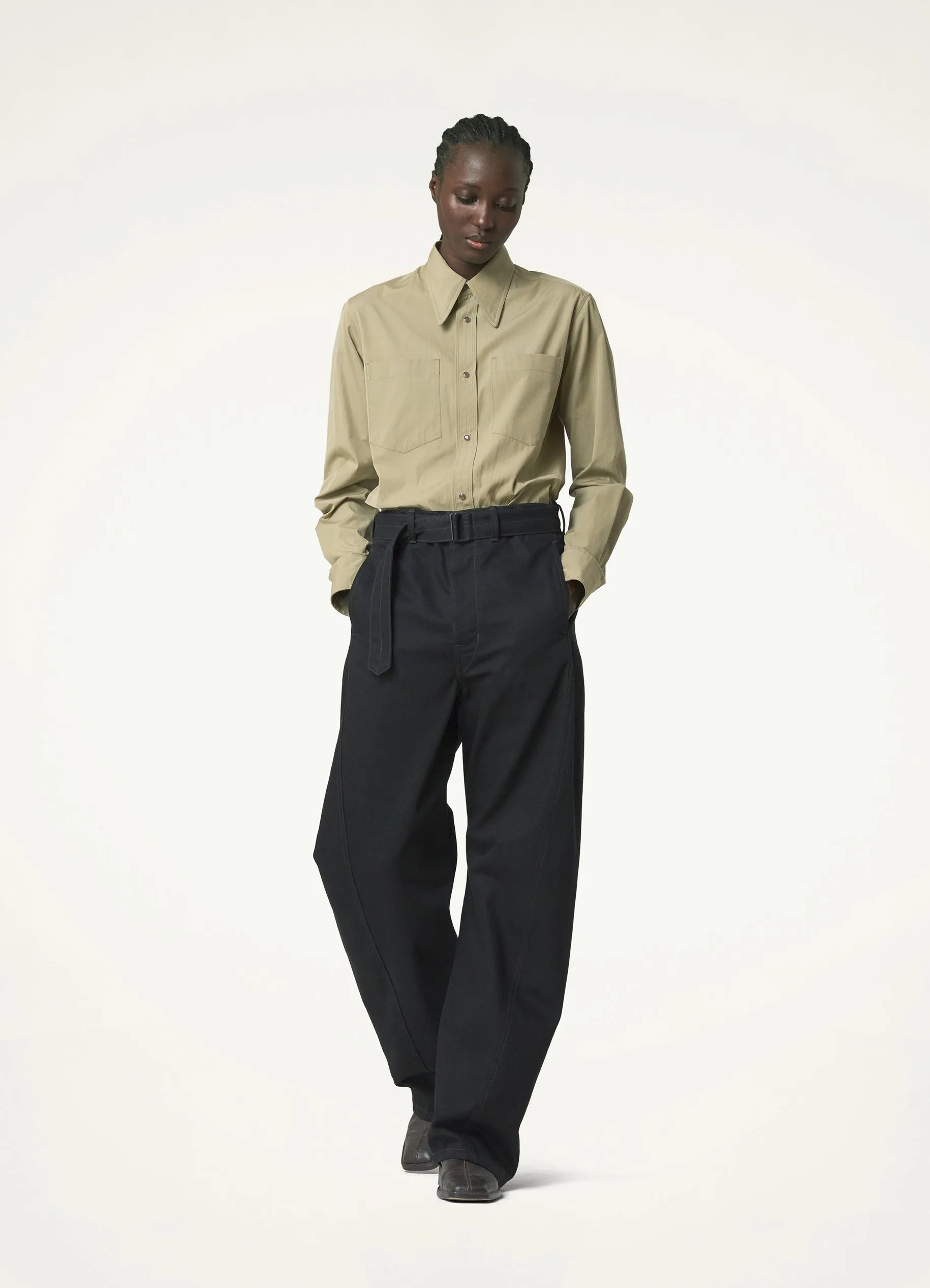 POINTED COLLAR SHIRT WITH SNAPS sold by Lemaire product image thumbnail 4
