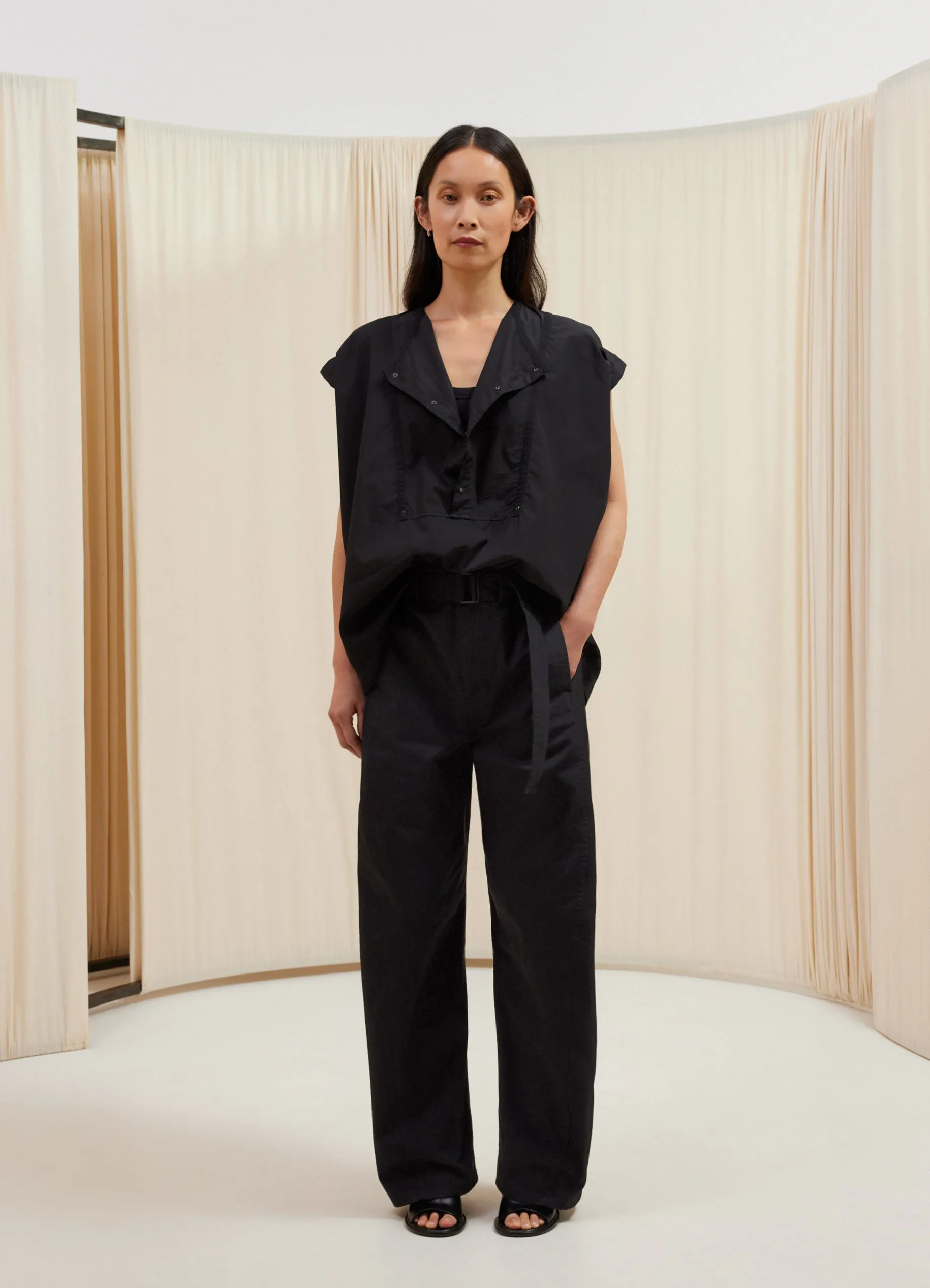 LIGHT BELTED TWISTED PANTS sold by Lemaire