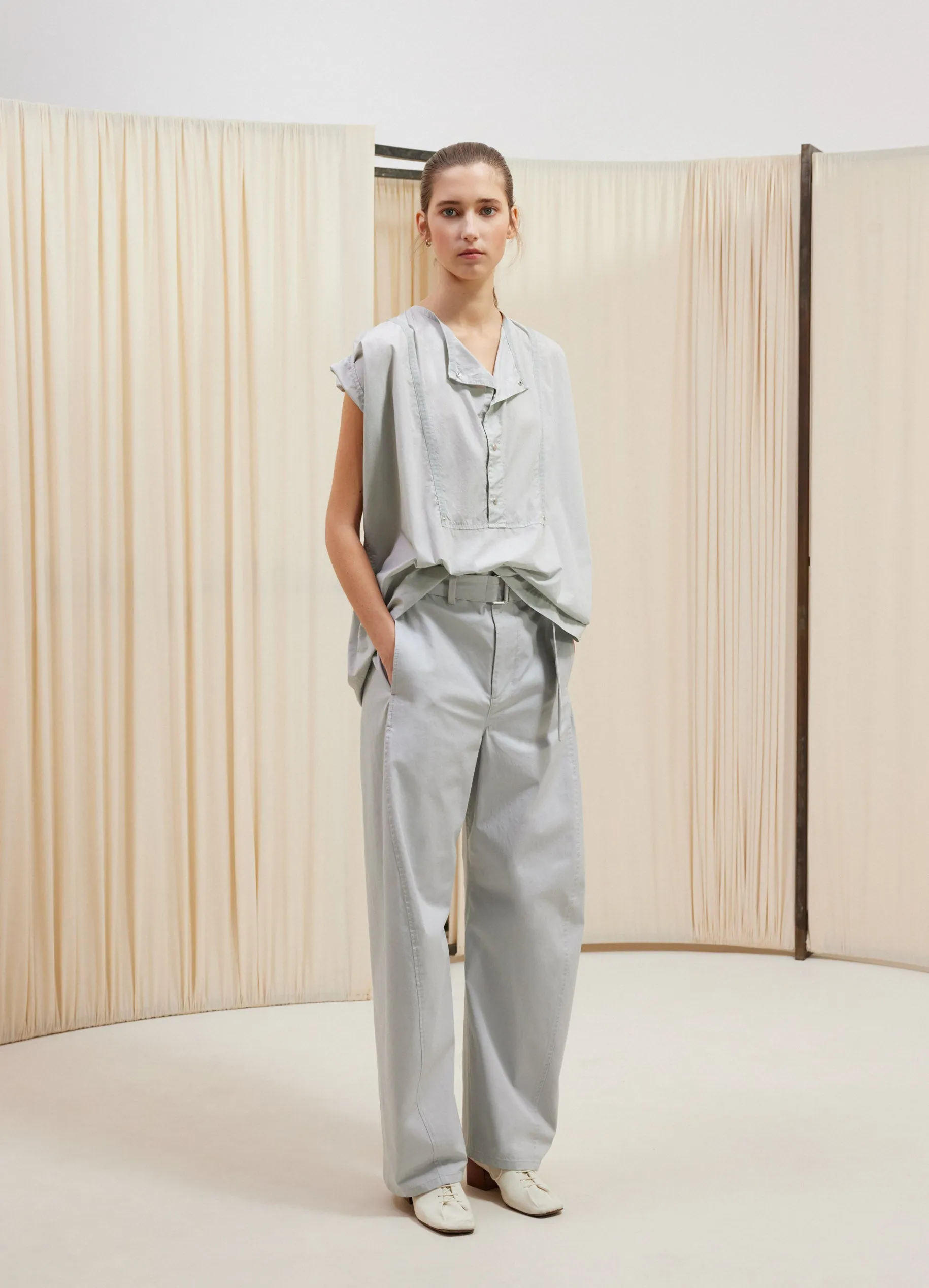 CAP SLEEVE TOP WITH SNAPS sold by Lemaire product image thumbnail 2