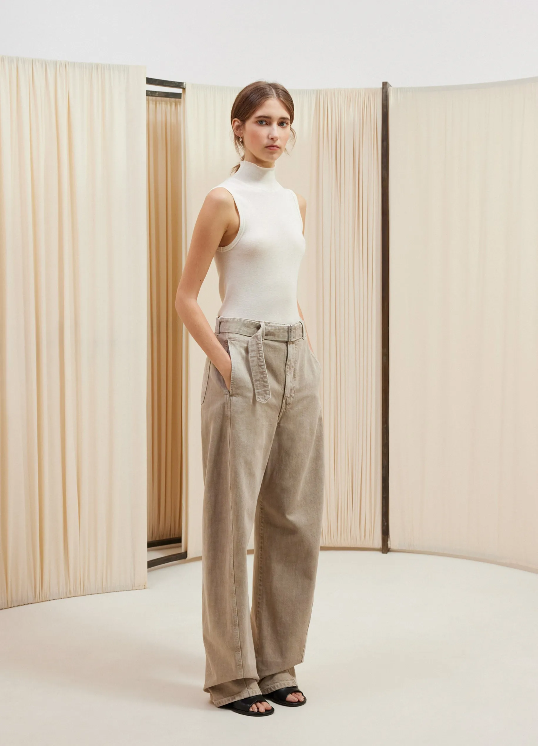 SEAMLESS SLEEVELESS HIGH NECK TOP sold by Lemaire product image thumbnail 2