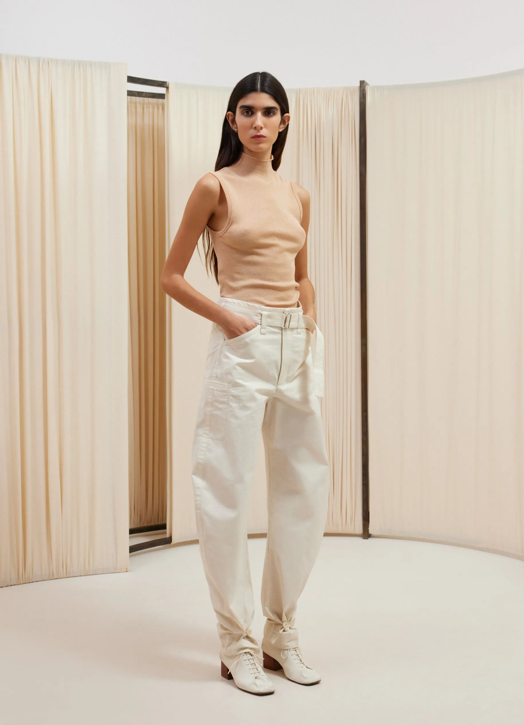 SEAMLESS SLEEVELESS HIGH NECK TOP sold by Lemaire product image thumbnail 2