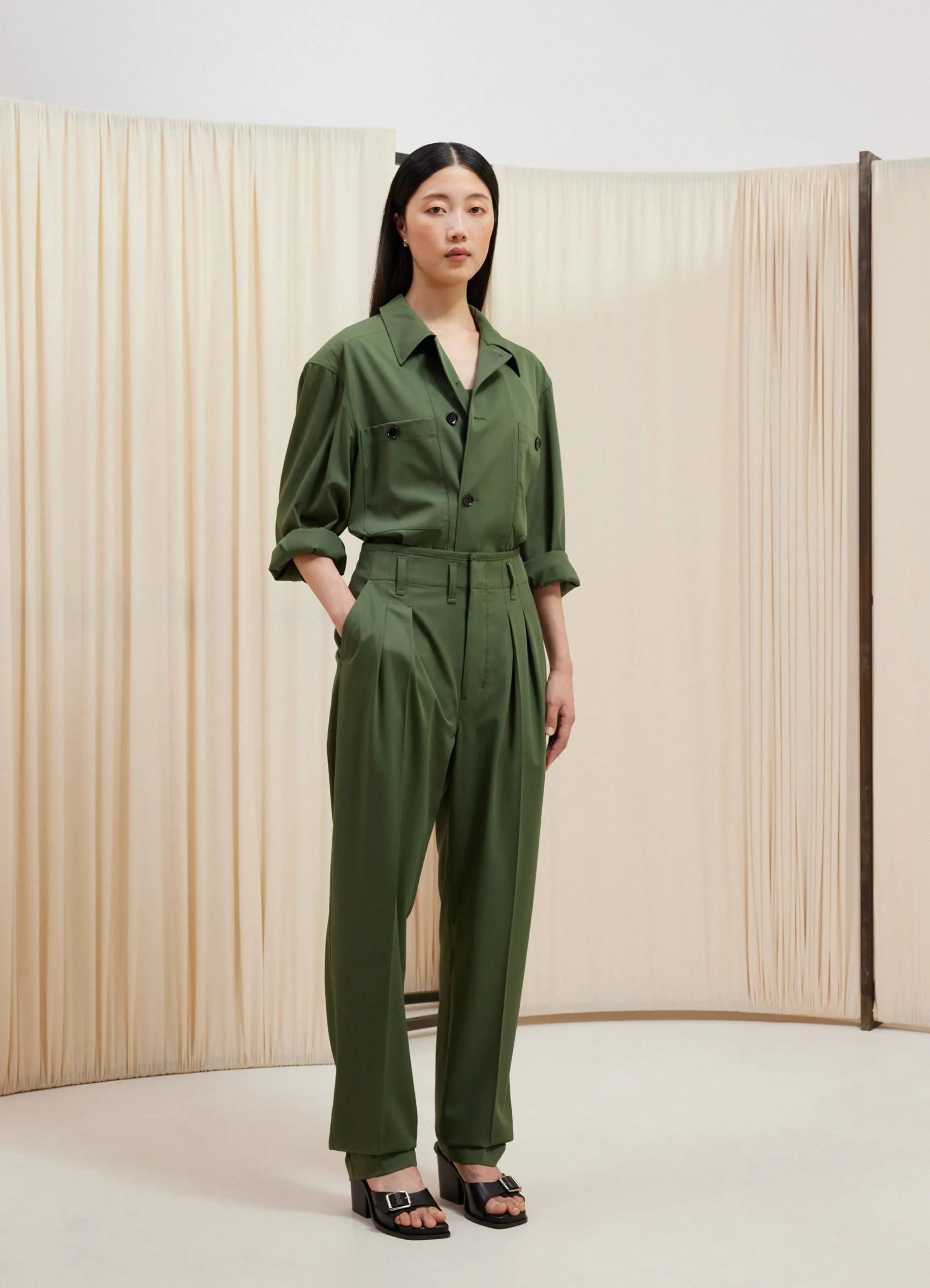 TAILORED PLEATED PANTS sold by Lemaire product image thumbnail 2