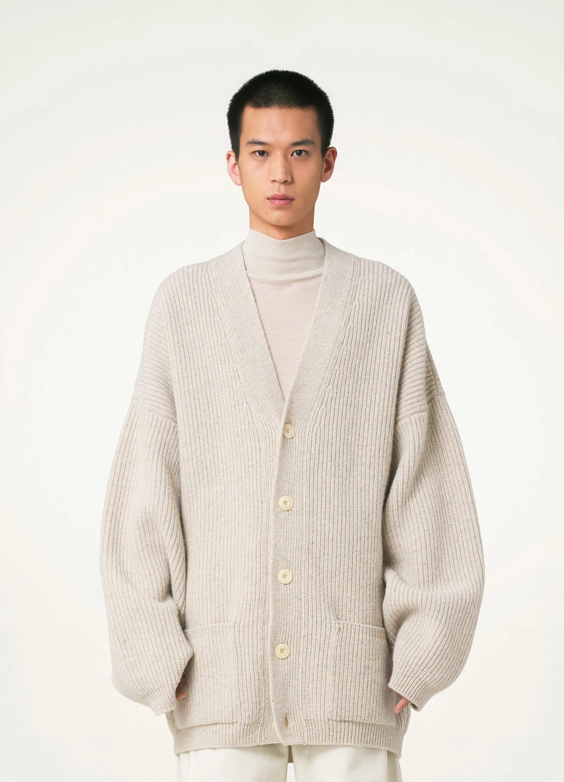 FELTED CARDIGAN COAT sold by Lemaire product image thumbnail 3