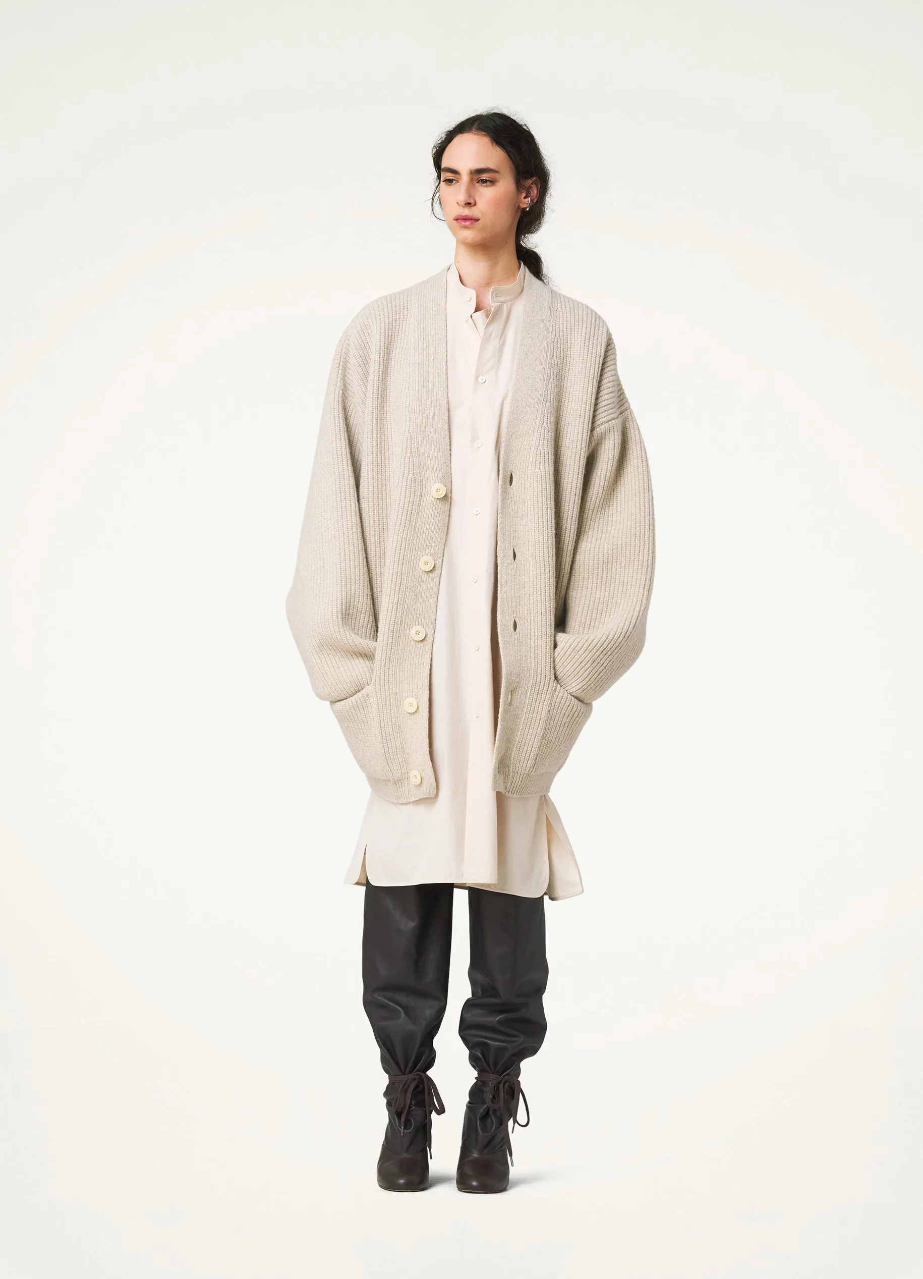 FELTED CARDIGAN COAT sold by Lemaire product image thumbnail 2