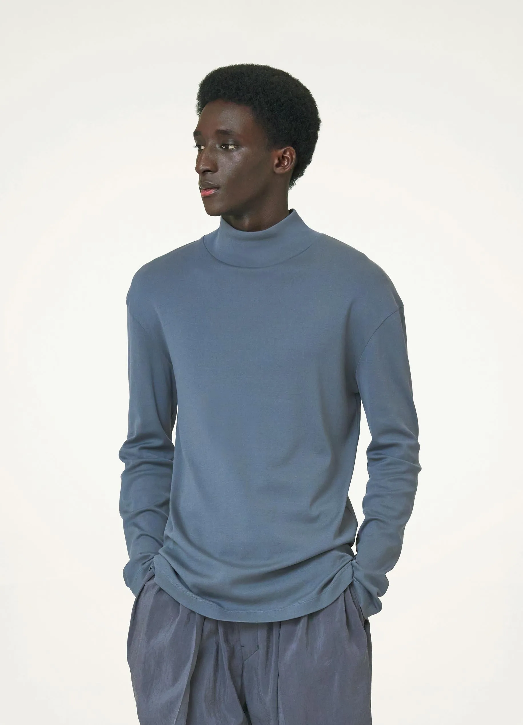 LONG SLEEVE RIB TURTLENECK sold by Lemaire