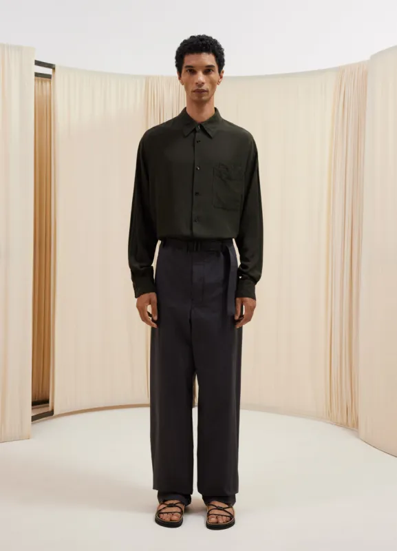 SEAMLESS BELTED PANTS sold by Lemaire
