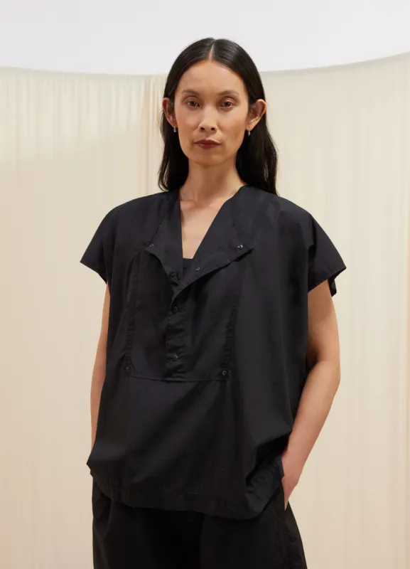 CAP SLEEVE TOP WITH SNAPS made by Lemaire