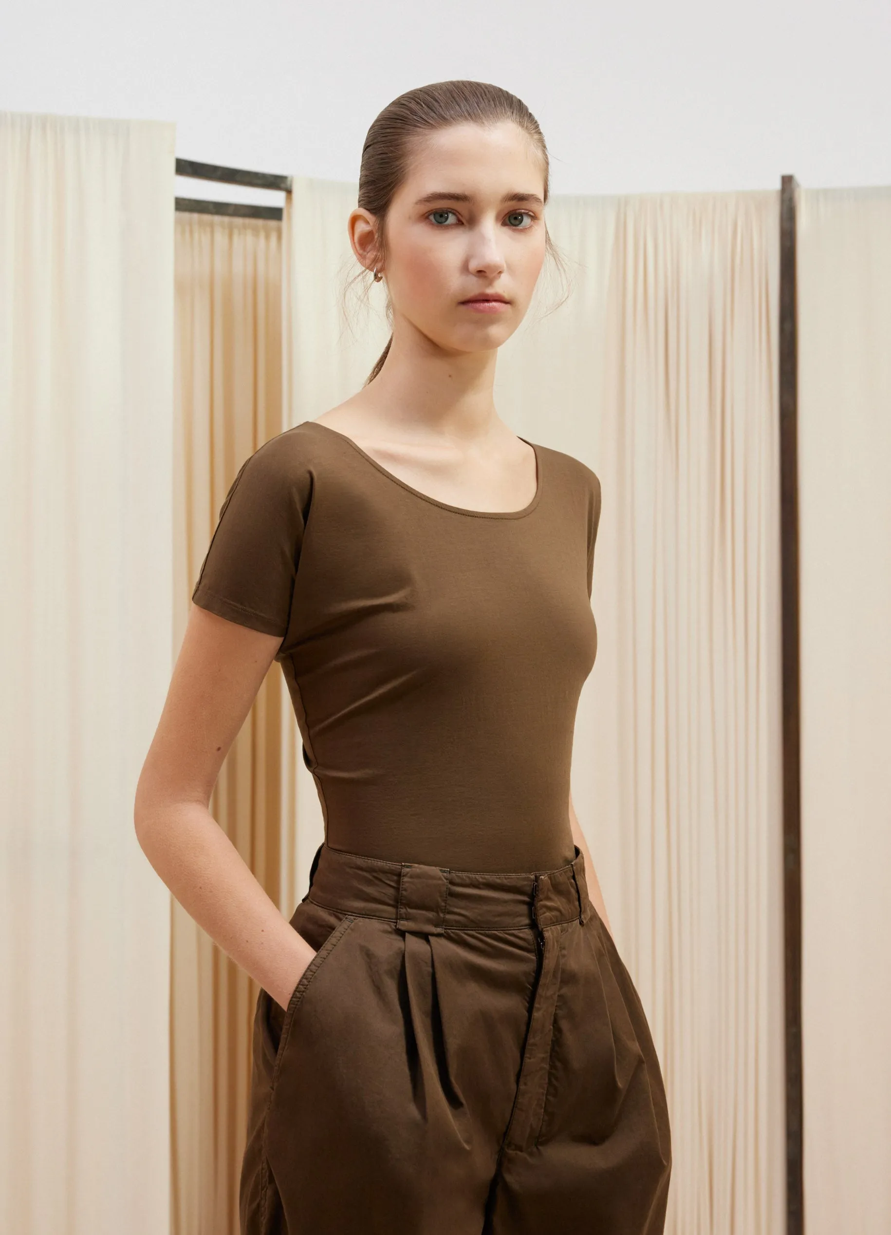 SECOND SKIN SHORT SLEEVE T-SHIRT sold by Lemaire