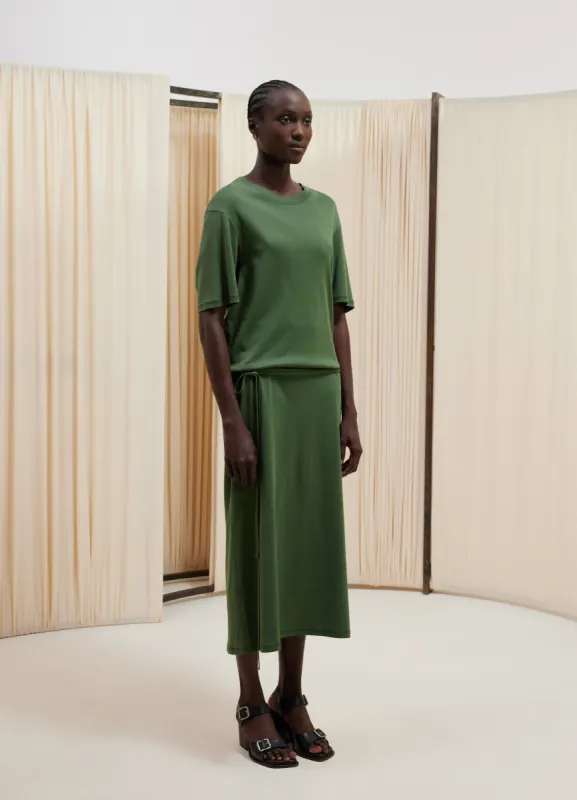 BELTED RIB T-SHIRT DRESS sold by Lemaire