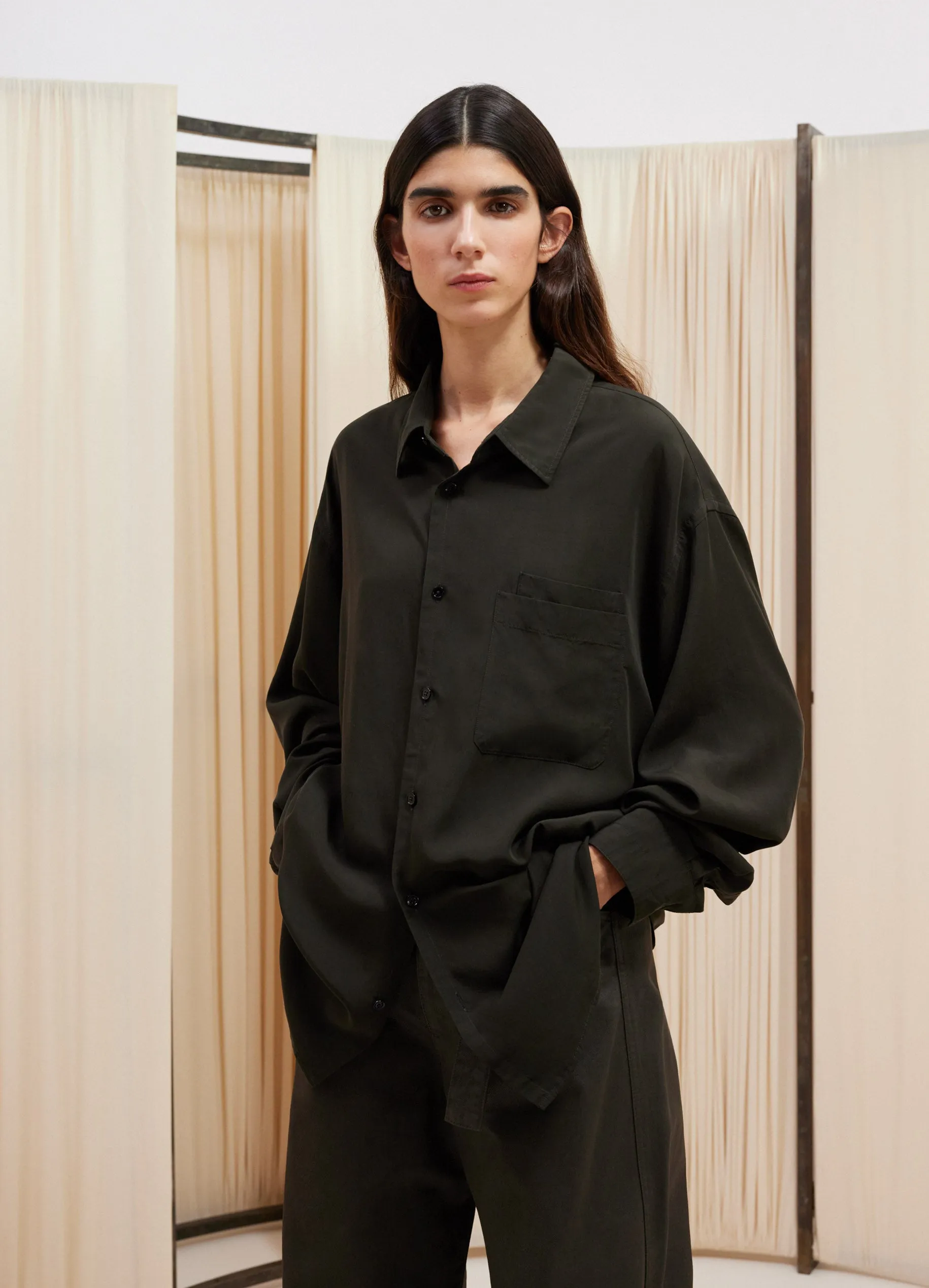 DOUBLE POCKET LS SHIRT sold by Lemaire product image thumbnail 2