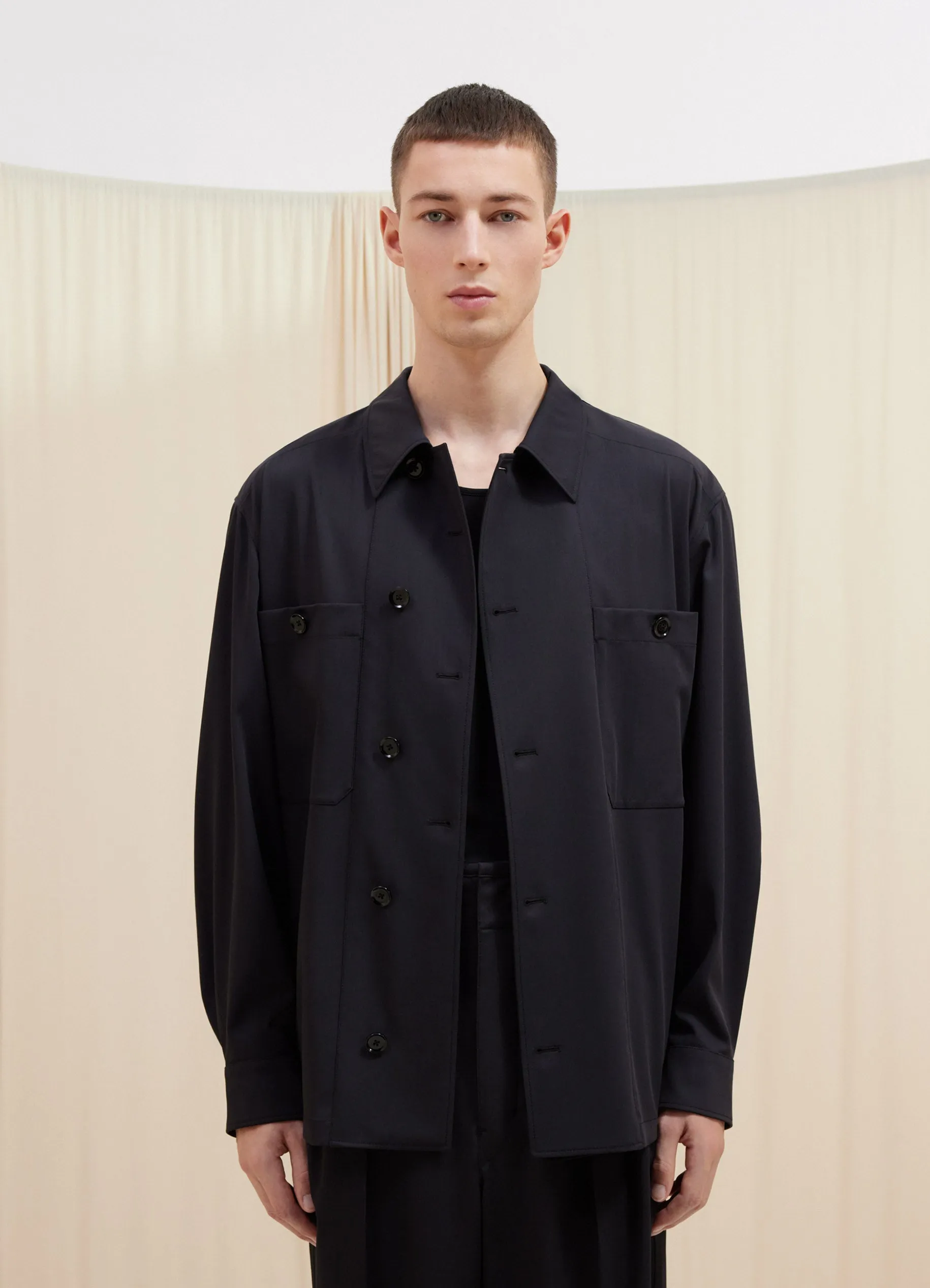 SOFT MILITARY OVERSHIRT sold by Lemaire product image thumbnail 4