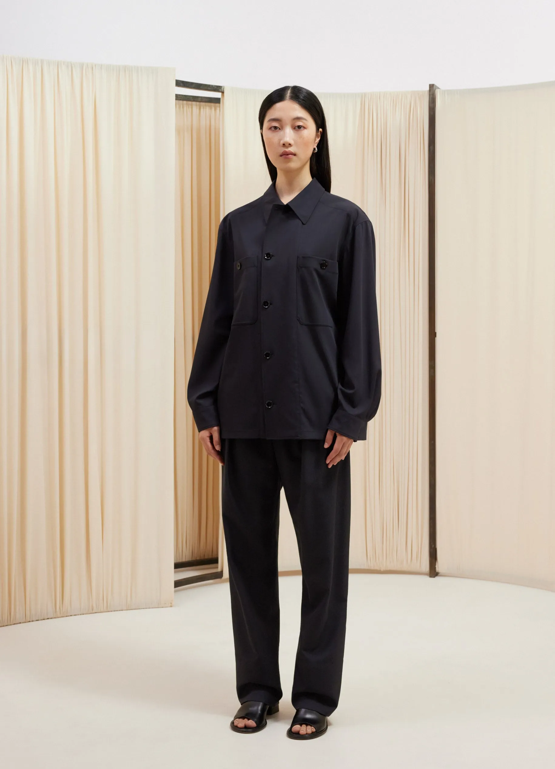 SOFT MILITARY OVERSHIRT sold by Lemaire product image thumbnail 2