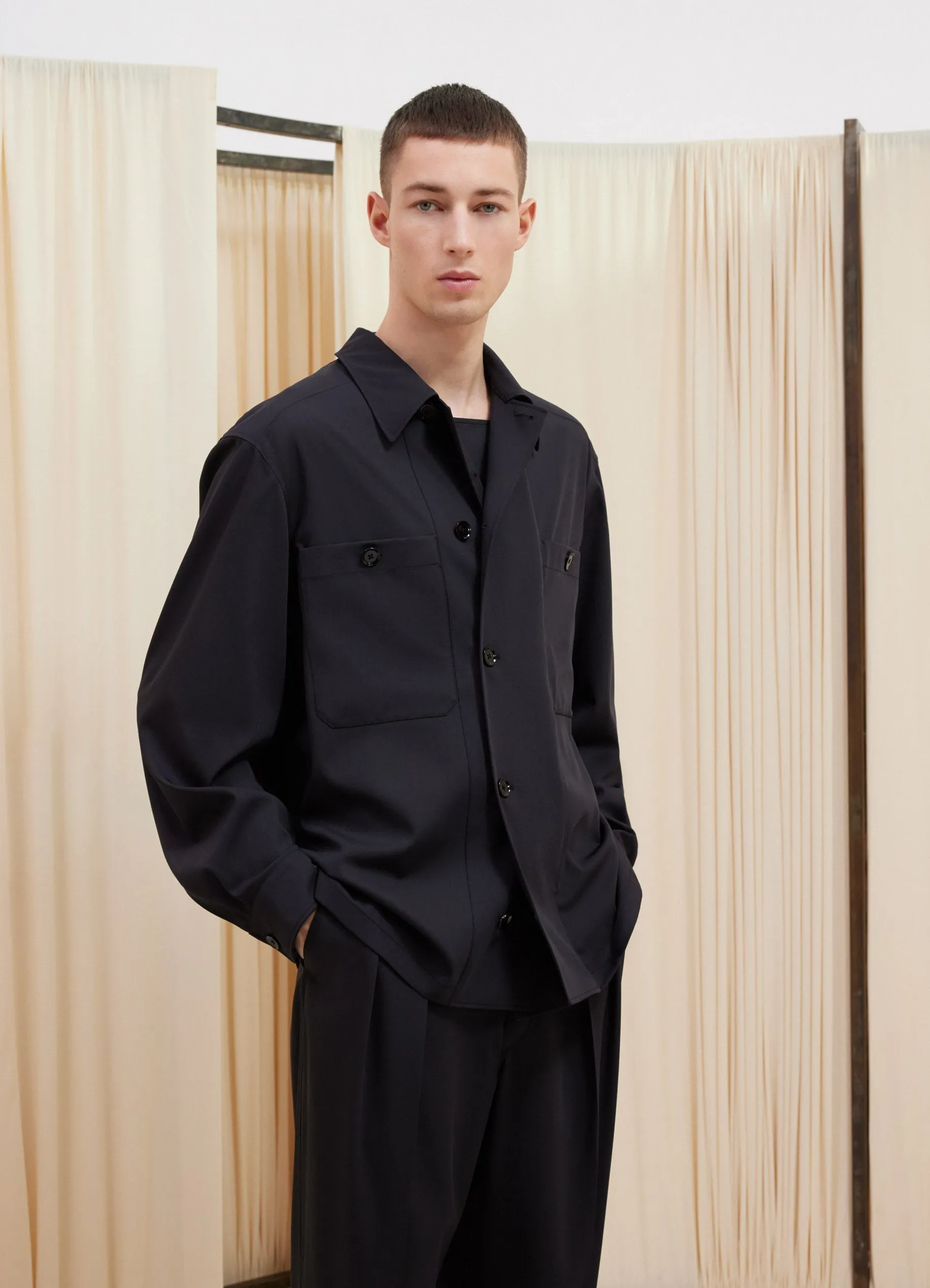 SOFT MILITARY OVERSHIRT sold by Lemaire product image thumbnail 5