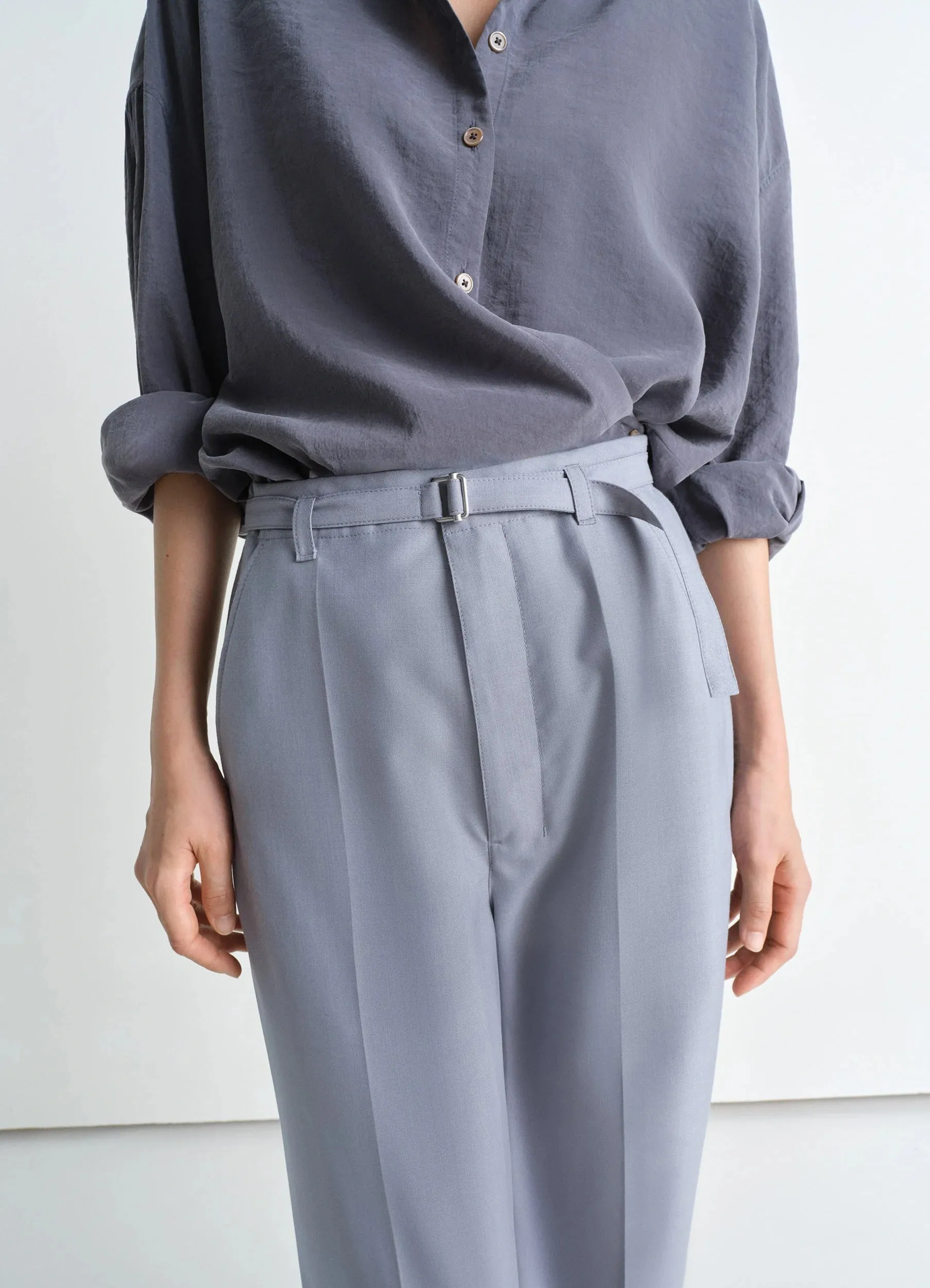 BELTED TAILORED PANTS sold by Lemaire product image thumbnail 3