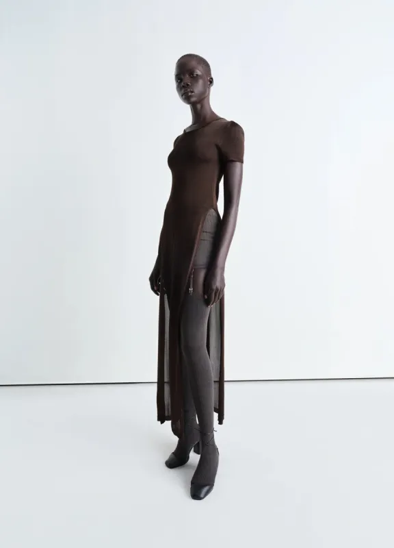 COLUMN DRESS WITH SLITS sold by Lemaire