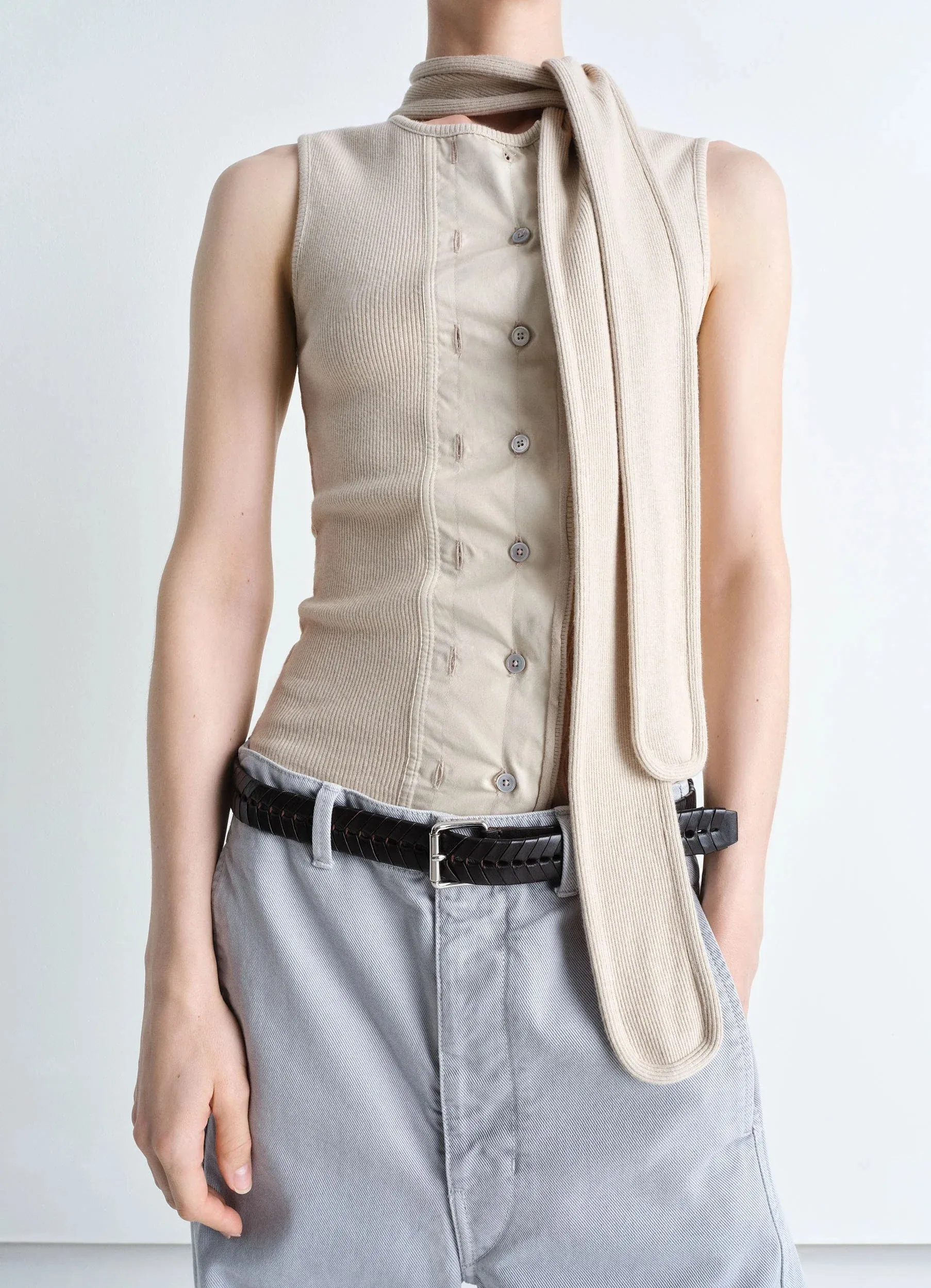 ASYMMETRICAL FITTED TOP sold by Lemaire