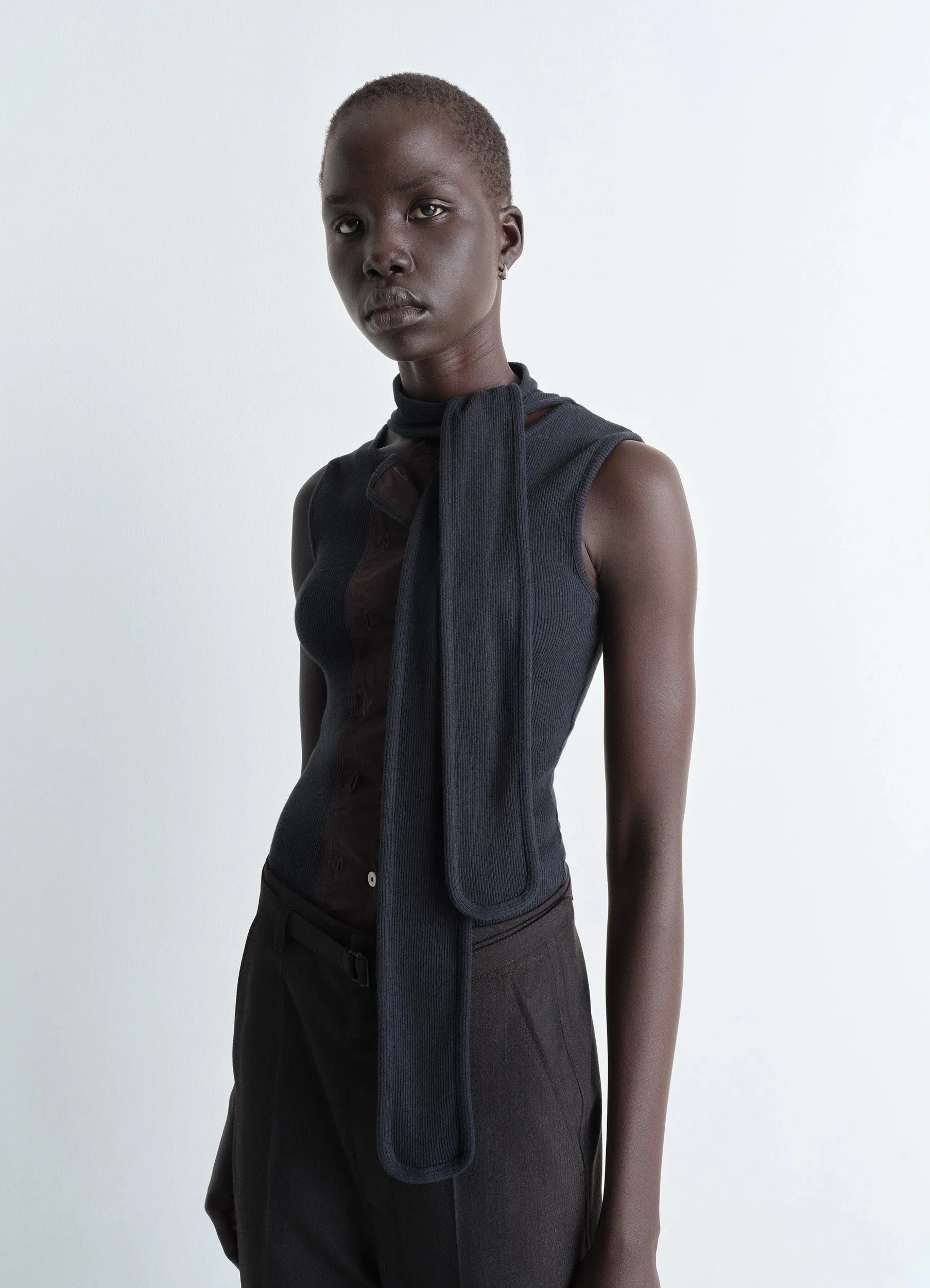 ASYMMETRICAL FITTED TOP sold by Lemaire