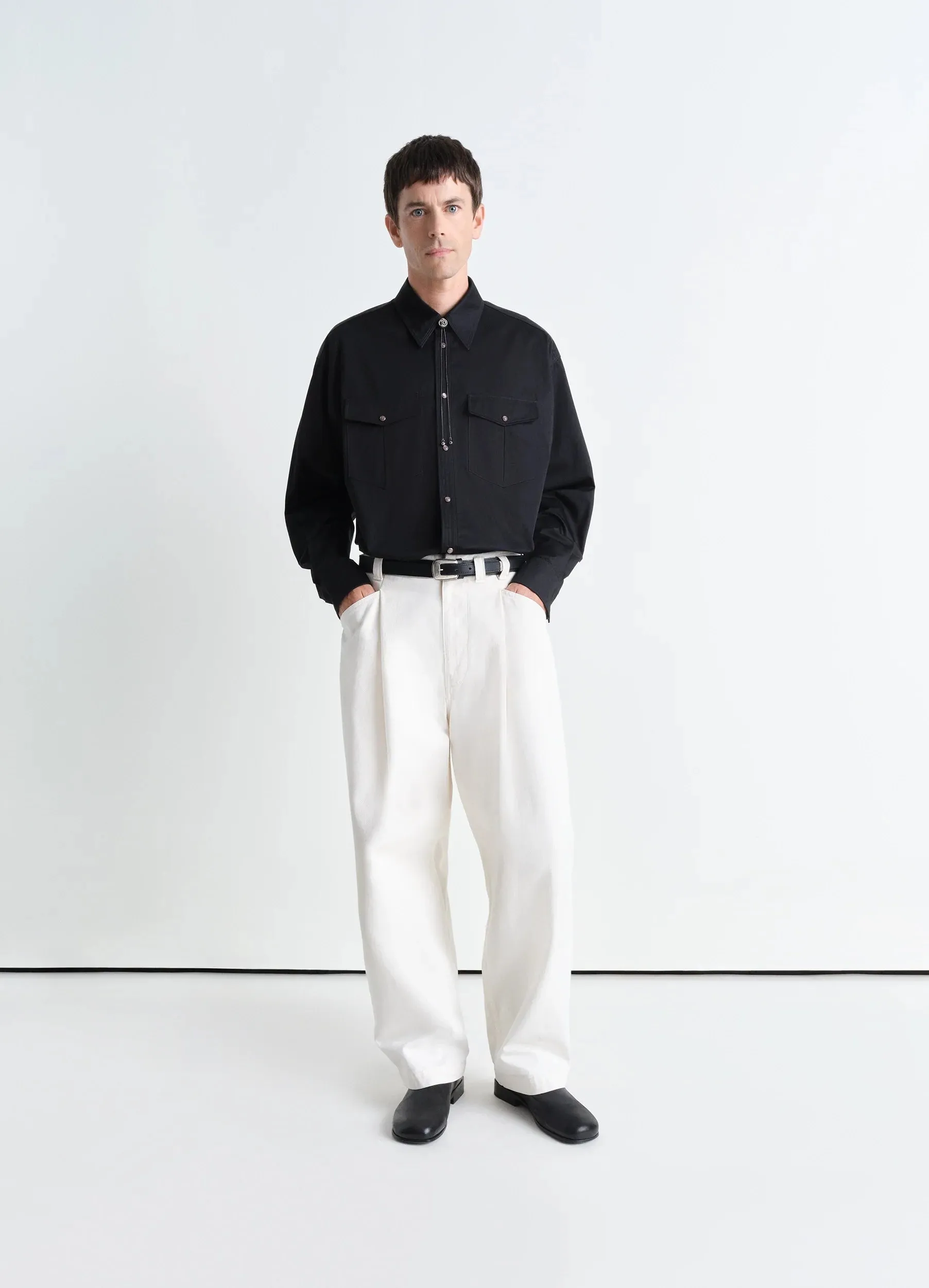 PLEATED WORKWEAR PANTS sold by Lemaire