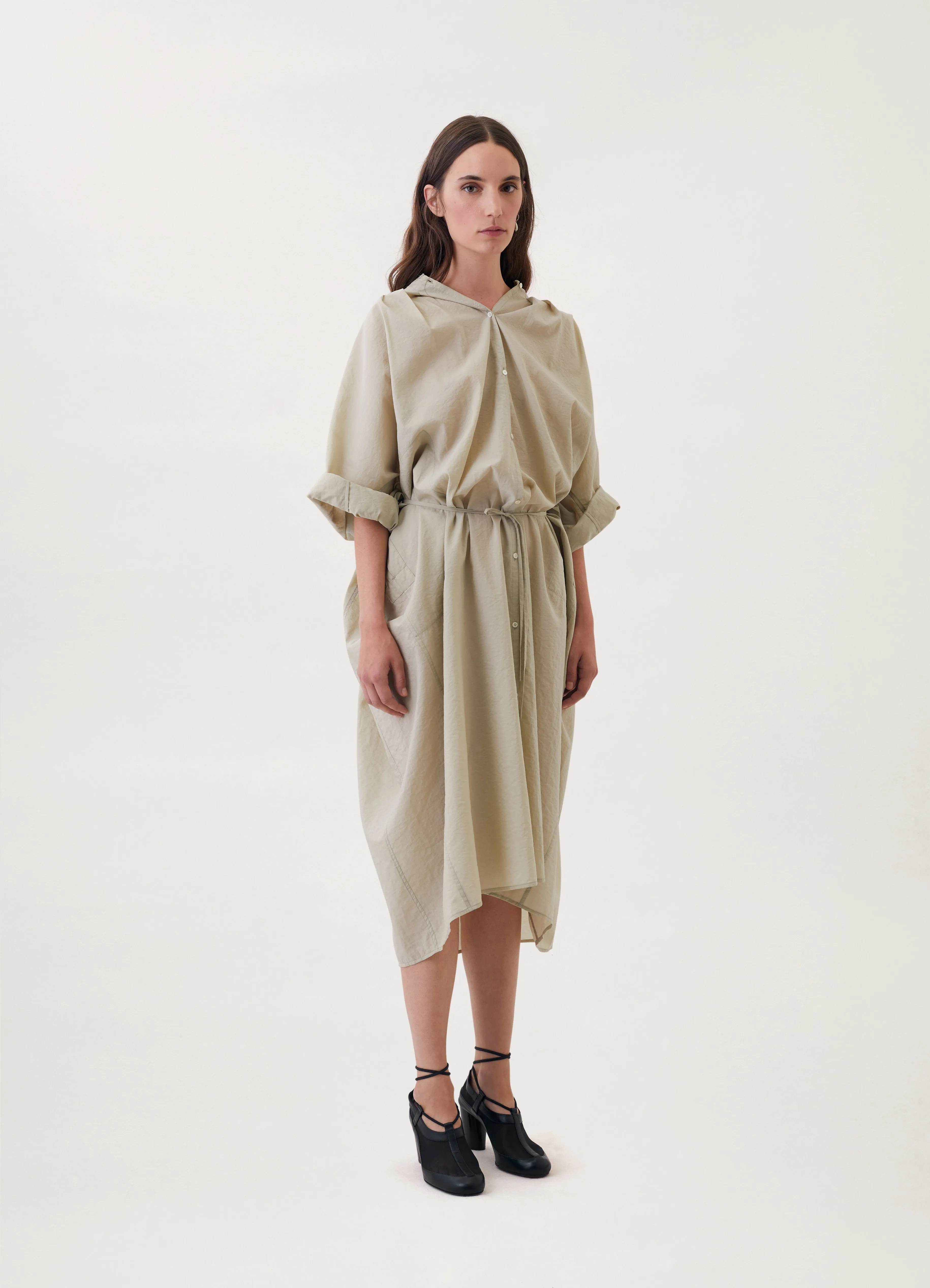 PLEATED SHIRT DRESS sold by Lemaire
