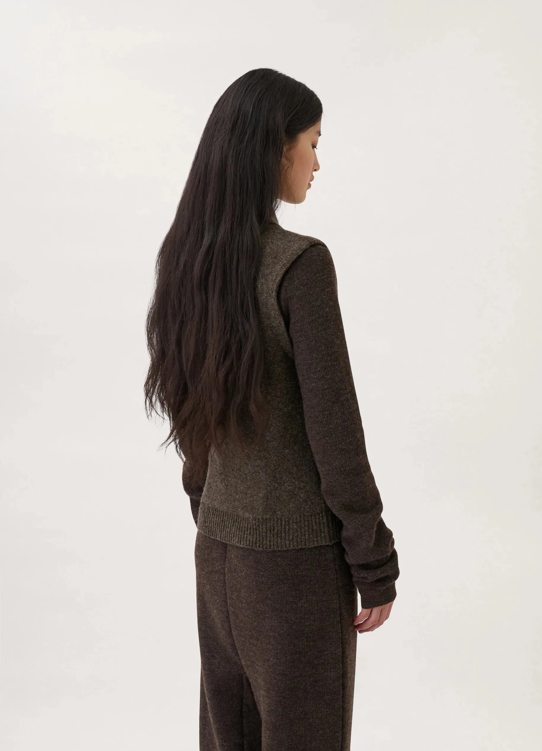 SLEEVELESS FITTED CARDIGAN sold by Lemaire product image thumbnail 2