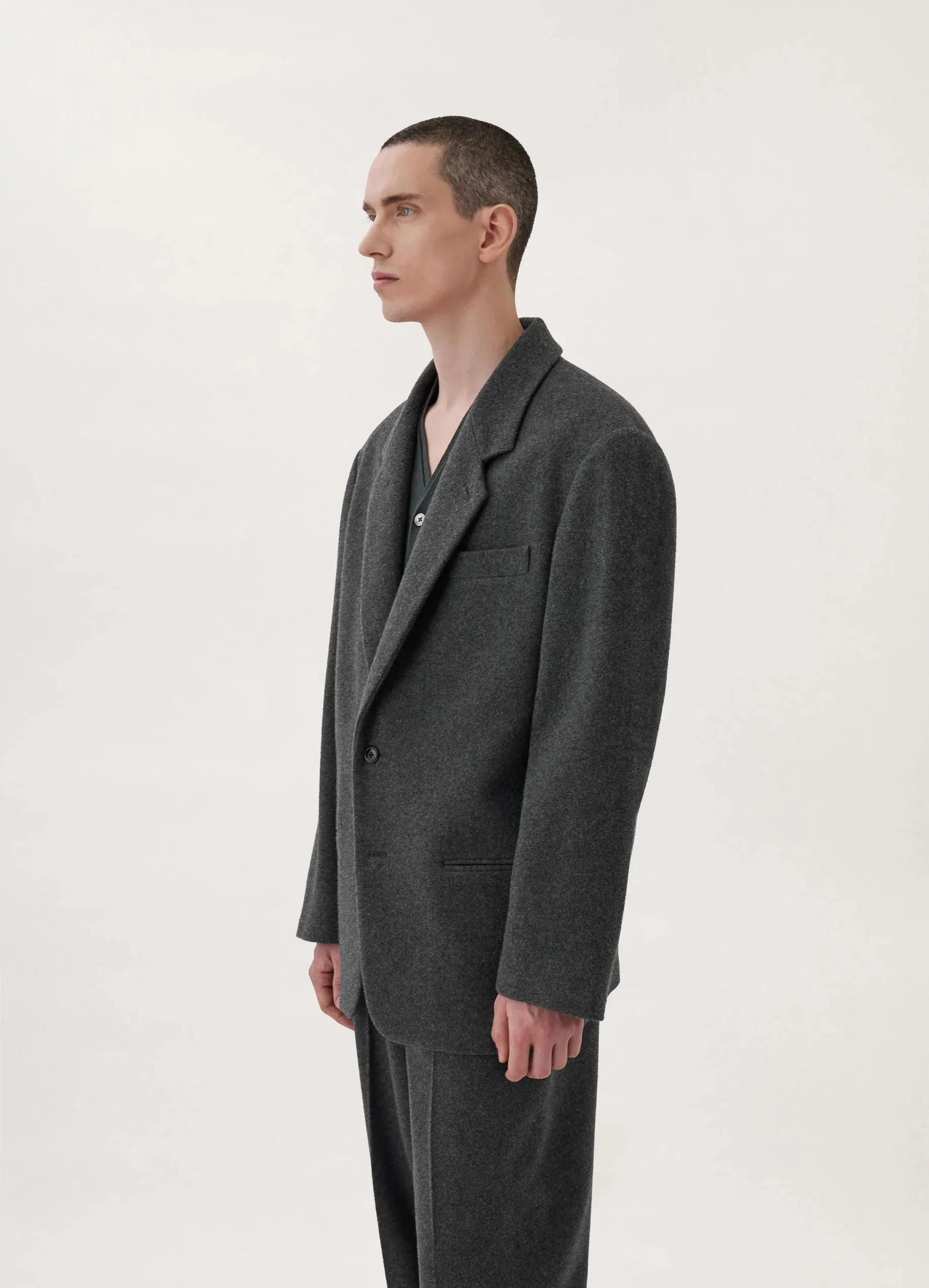 BOXY SINGLE BREASTED JACKET sold by Lemaire product image thumbnail 2