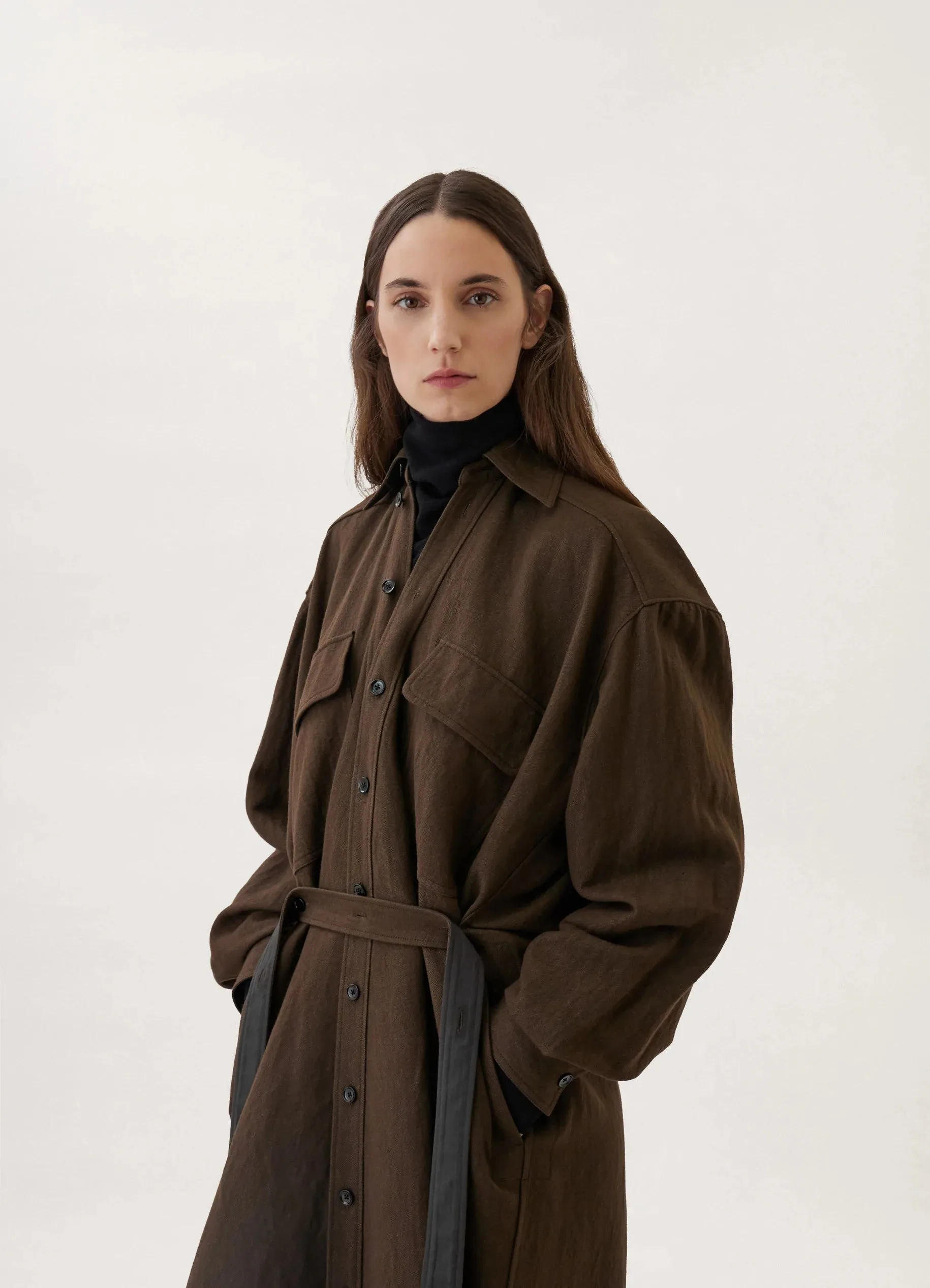 TILTED SHIRT DRESS sold by Lemaire product image thumbnail 4