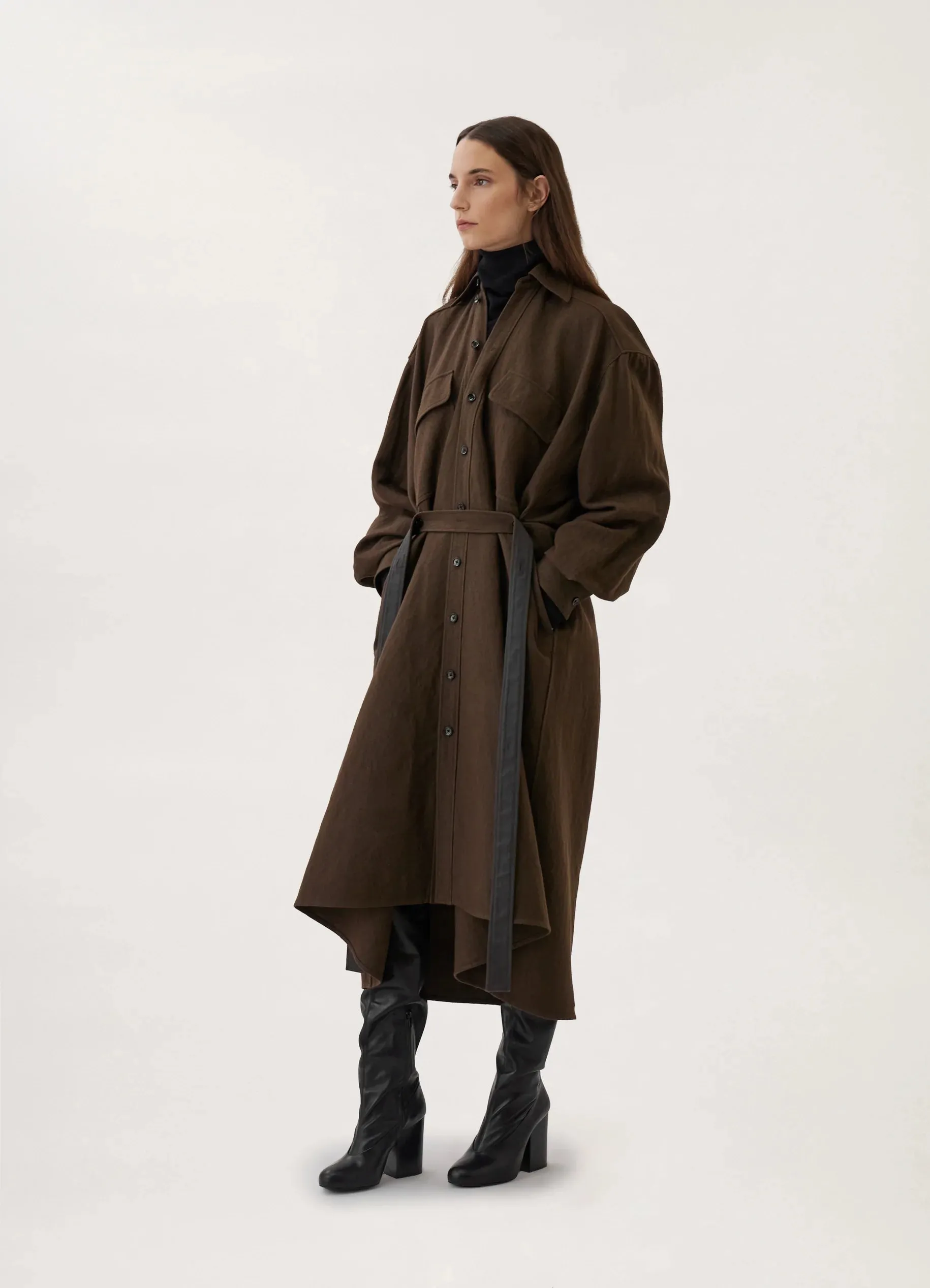 TILTED SHIRT DRESS sold by Lemaire product image thumbnail 2