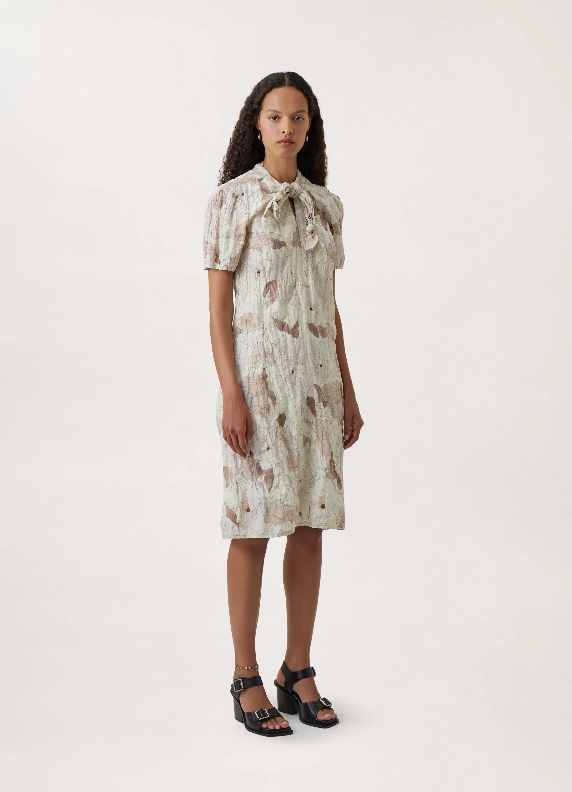 CRINKLED LOOSE DRESS sold by Lemaire