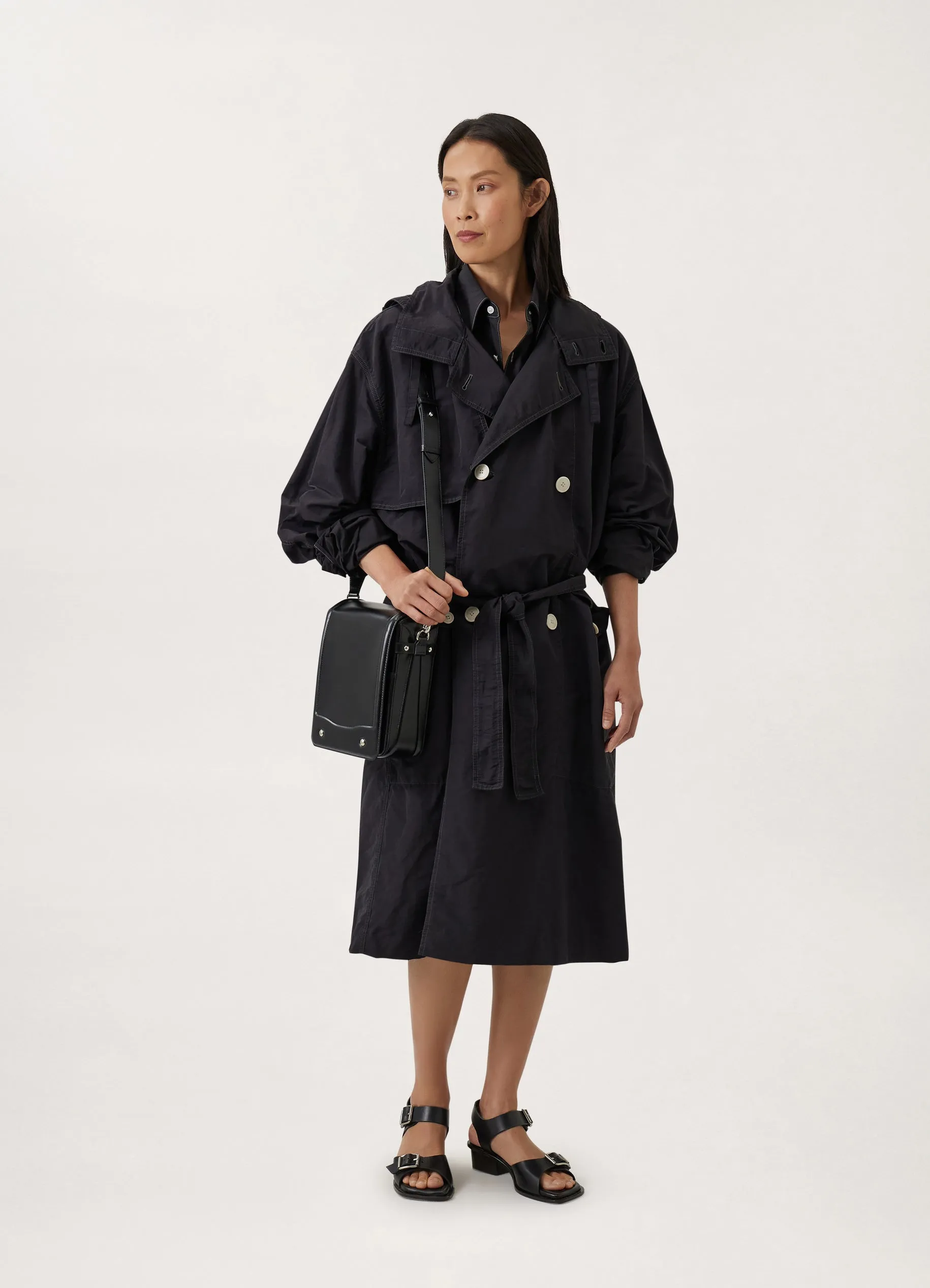 HOODED DOUBLE BREASTED PARKA sold by Lemaire product image thumbnail 5