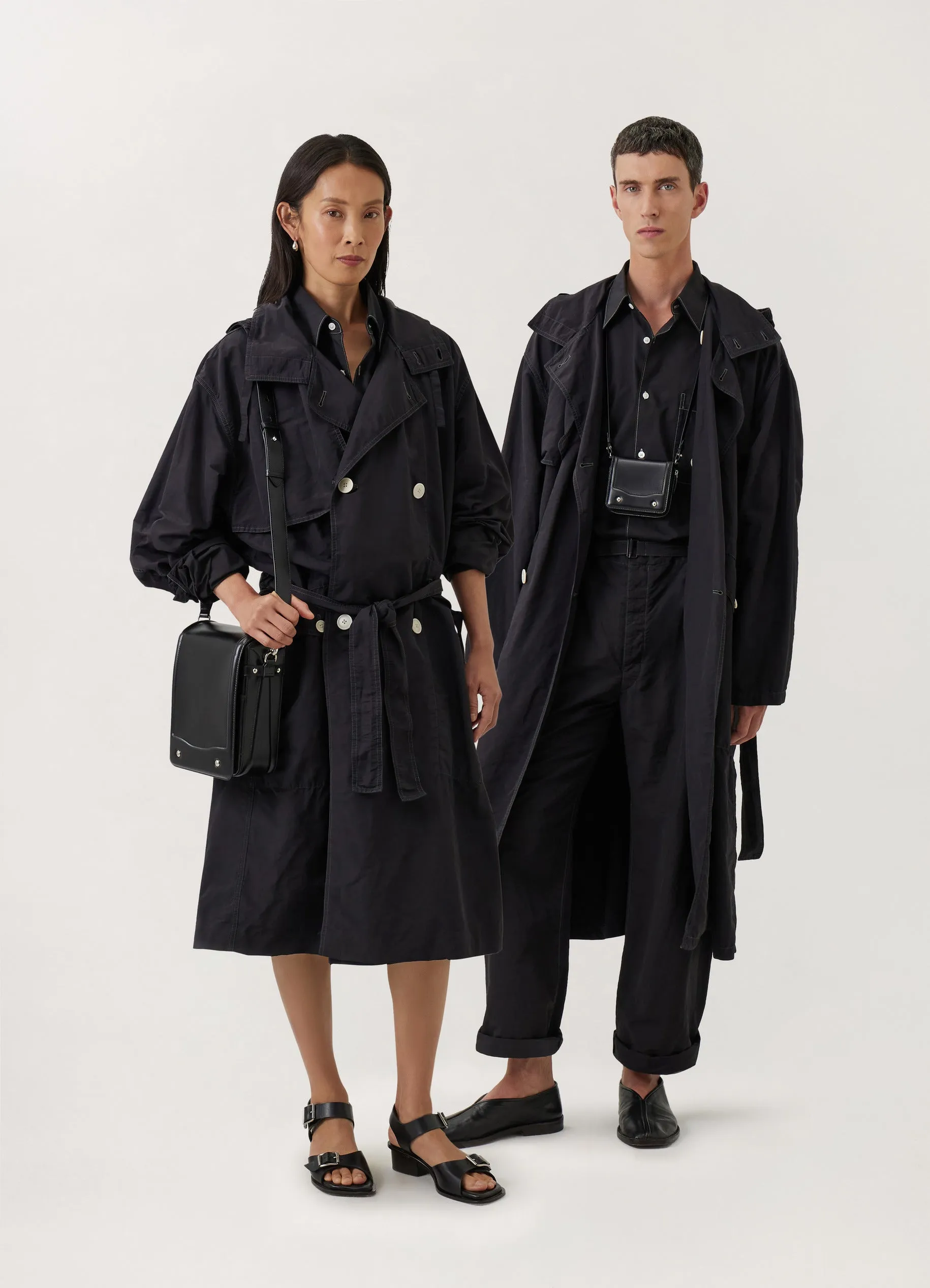 HOODED DOUBLE BREASTED PARKA sold by Lemaire