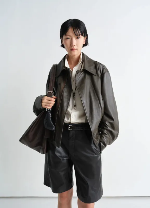 LEATHER BLOUSON sold by Lemaire