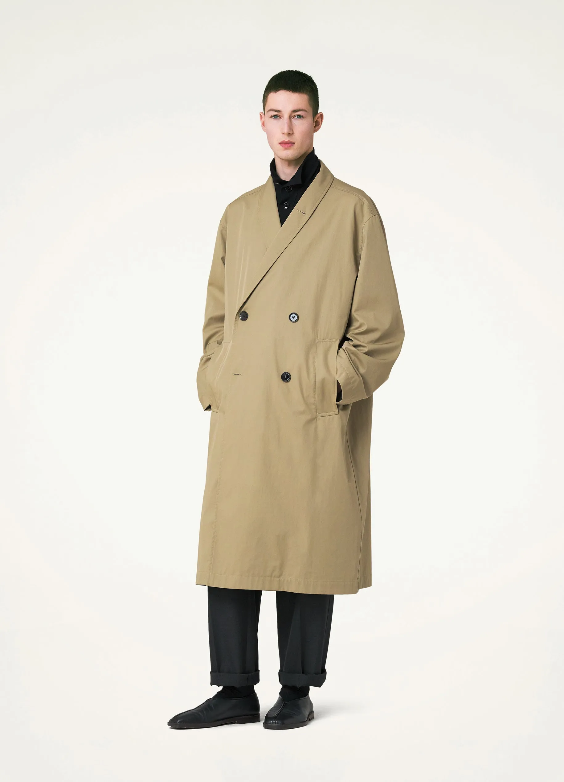 WRAP COLLAR TRENCH sold by Lemaire product image thumbnail 3