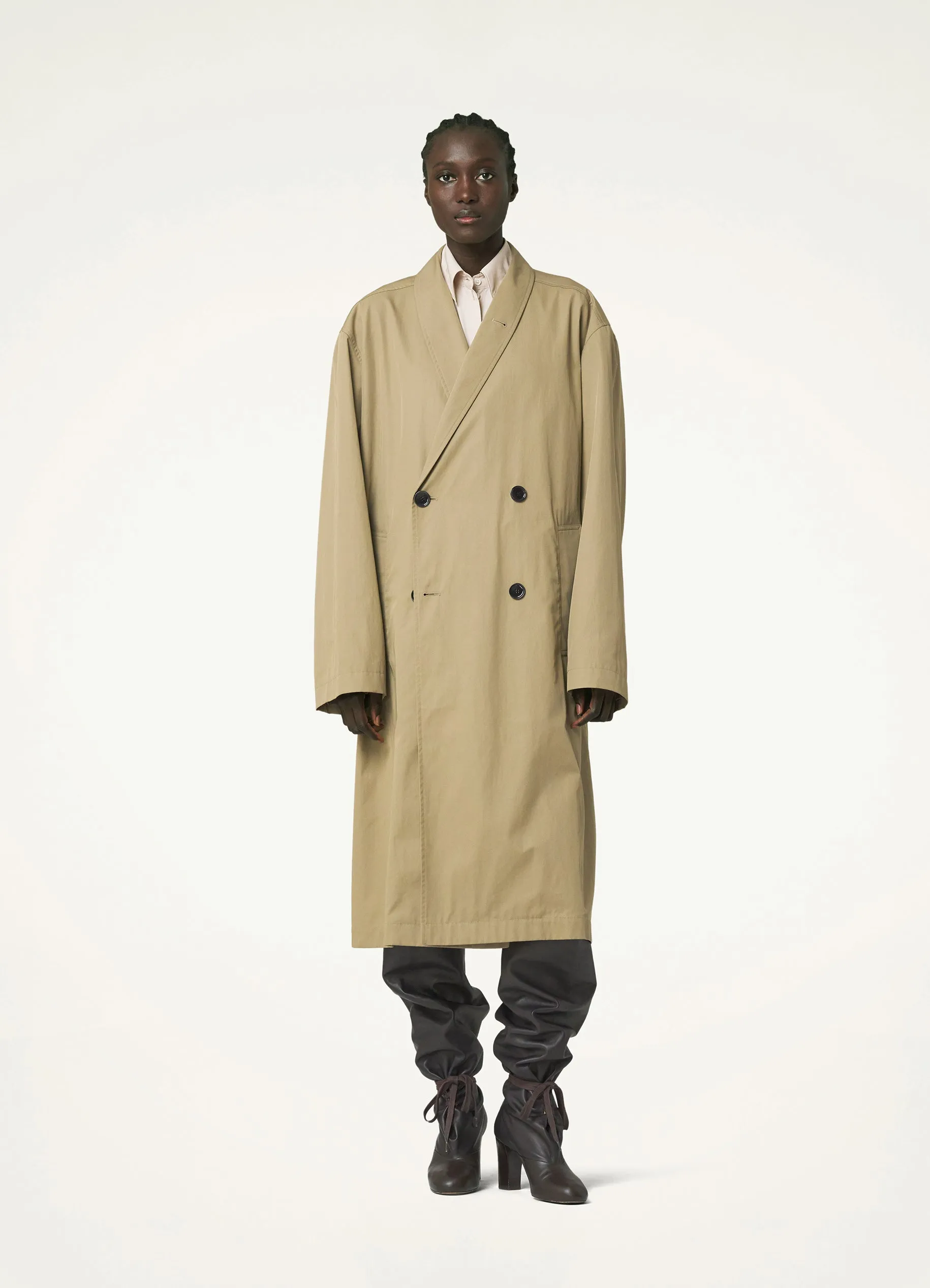 WRAP COLLAR TRENCH sold by Lemaire product image thumbnail 4