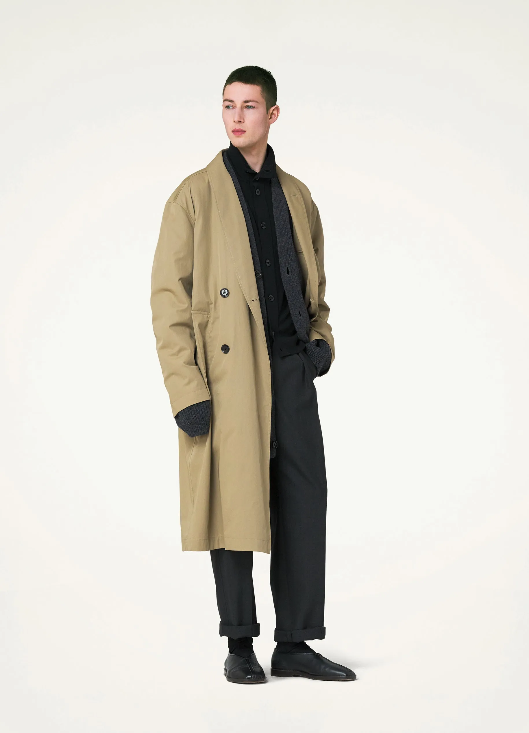 WRAP COLLAR TRENCH sold by Lemaire