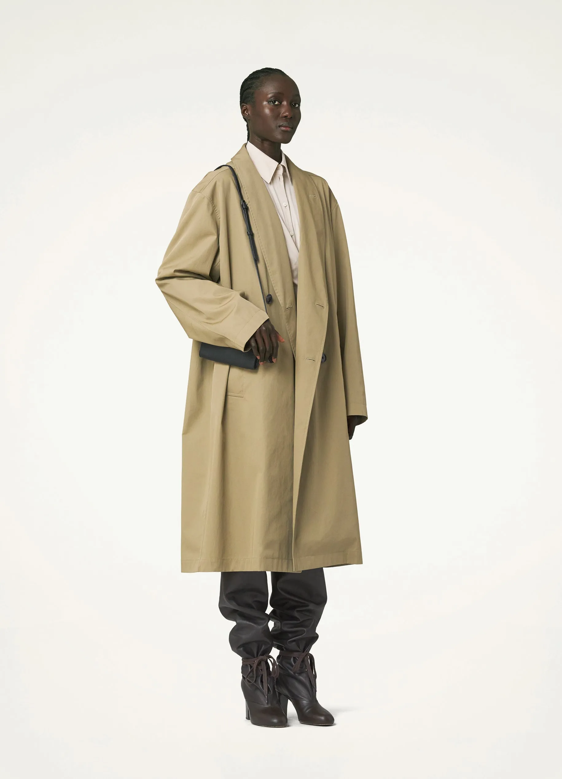 WRAP COLLAR TRENCH sold by Lemaire product image thumbnail 2
