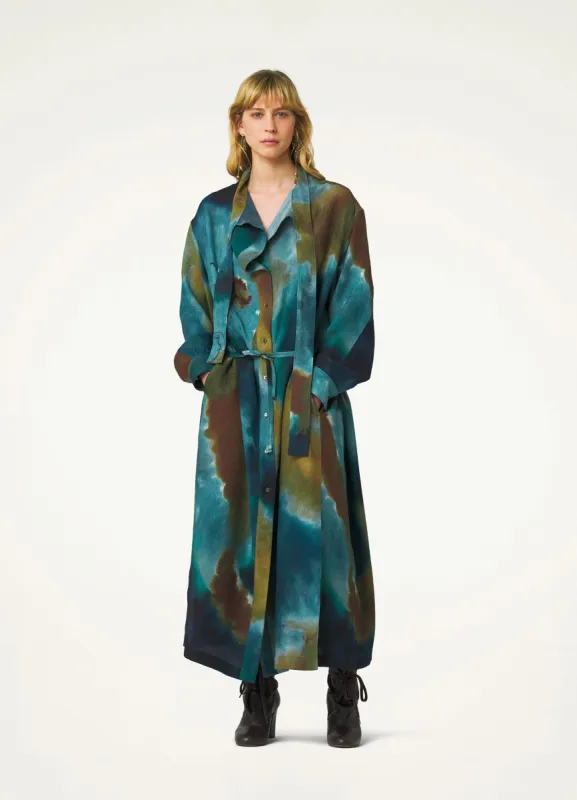 PRINTED LONG DRESS made by Lemaire