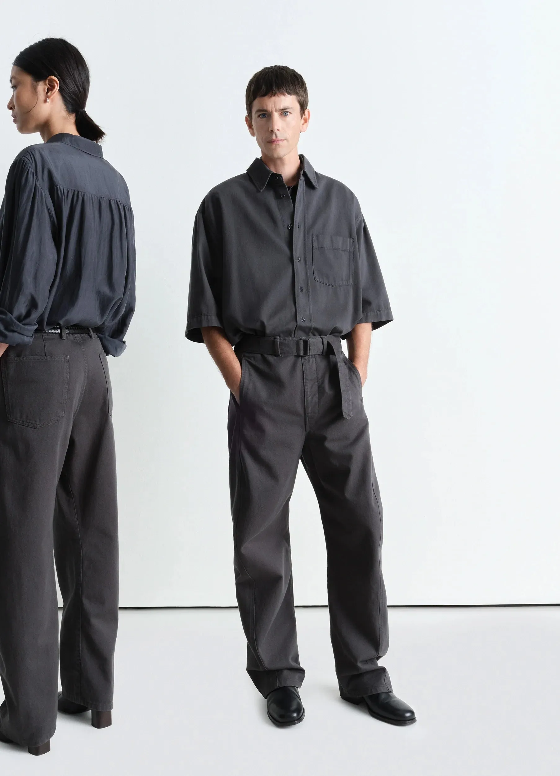 TWISTED BELTED PANTS sold by Lemaire
