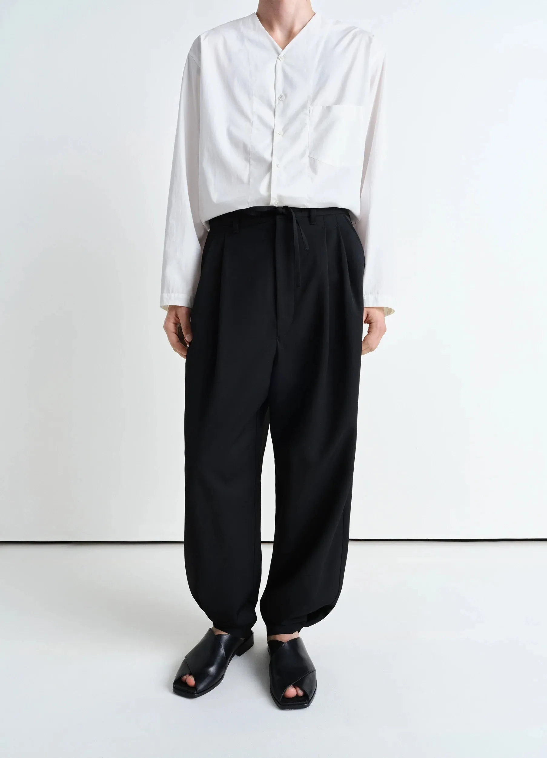 DRAWSTRING PLEATED PANTS sold by Lemaire product image thumbnail 2