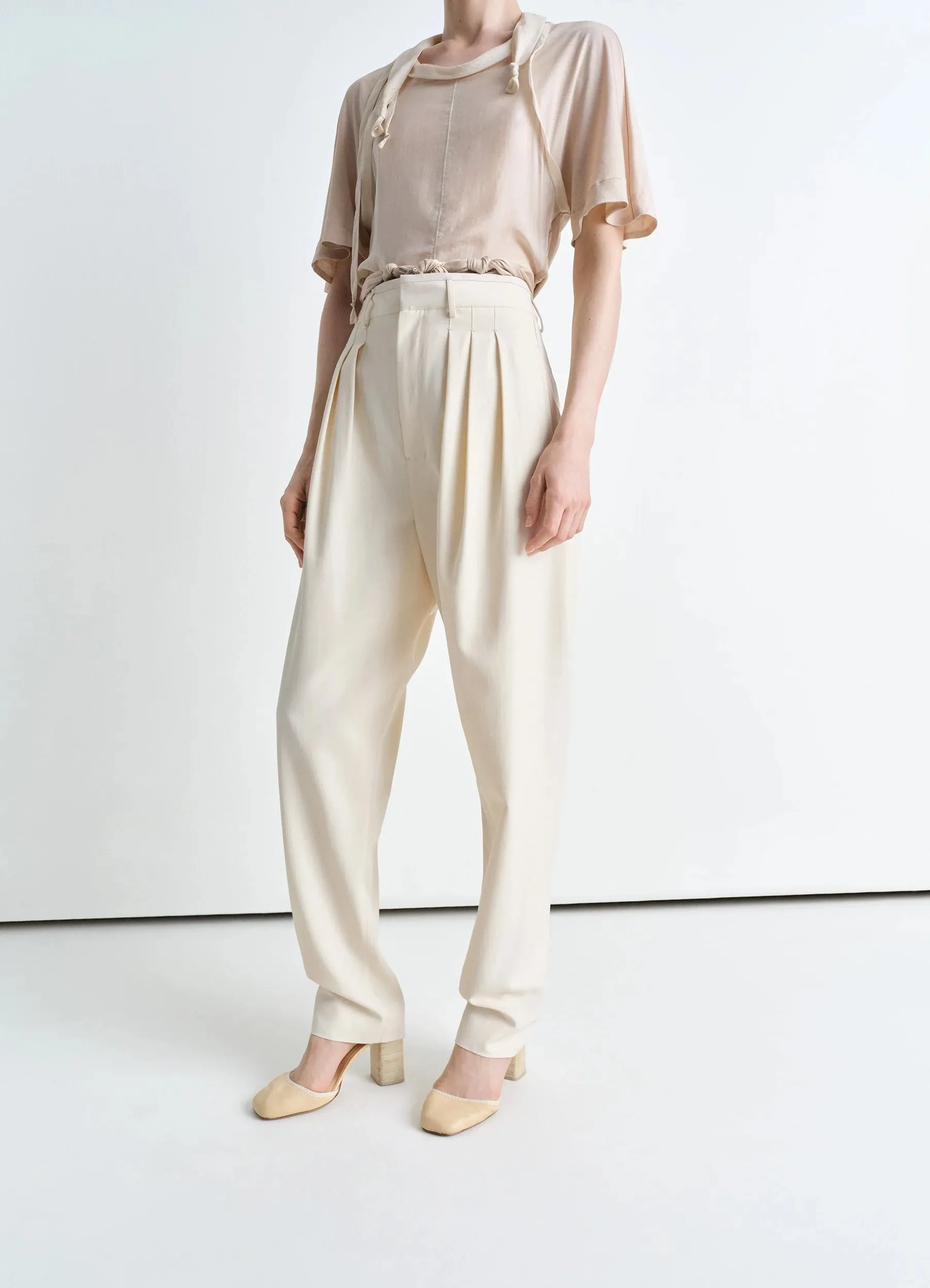 PLEATED TAILORED PANTS sold by Lemaire