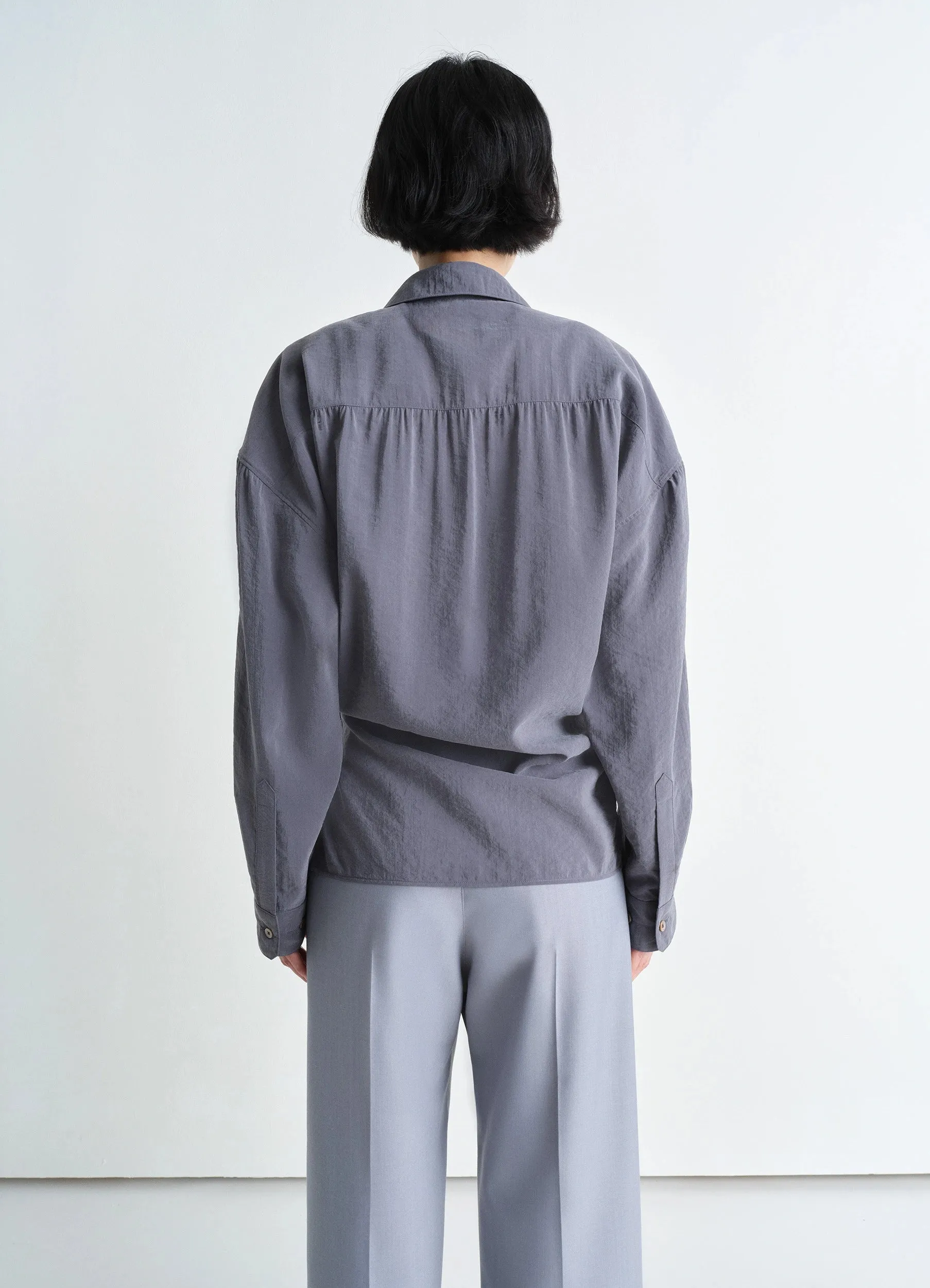 STRAIGHT COLLAR TWISTED SHIRT sold by Lemaire product image thumbnail 3