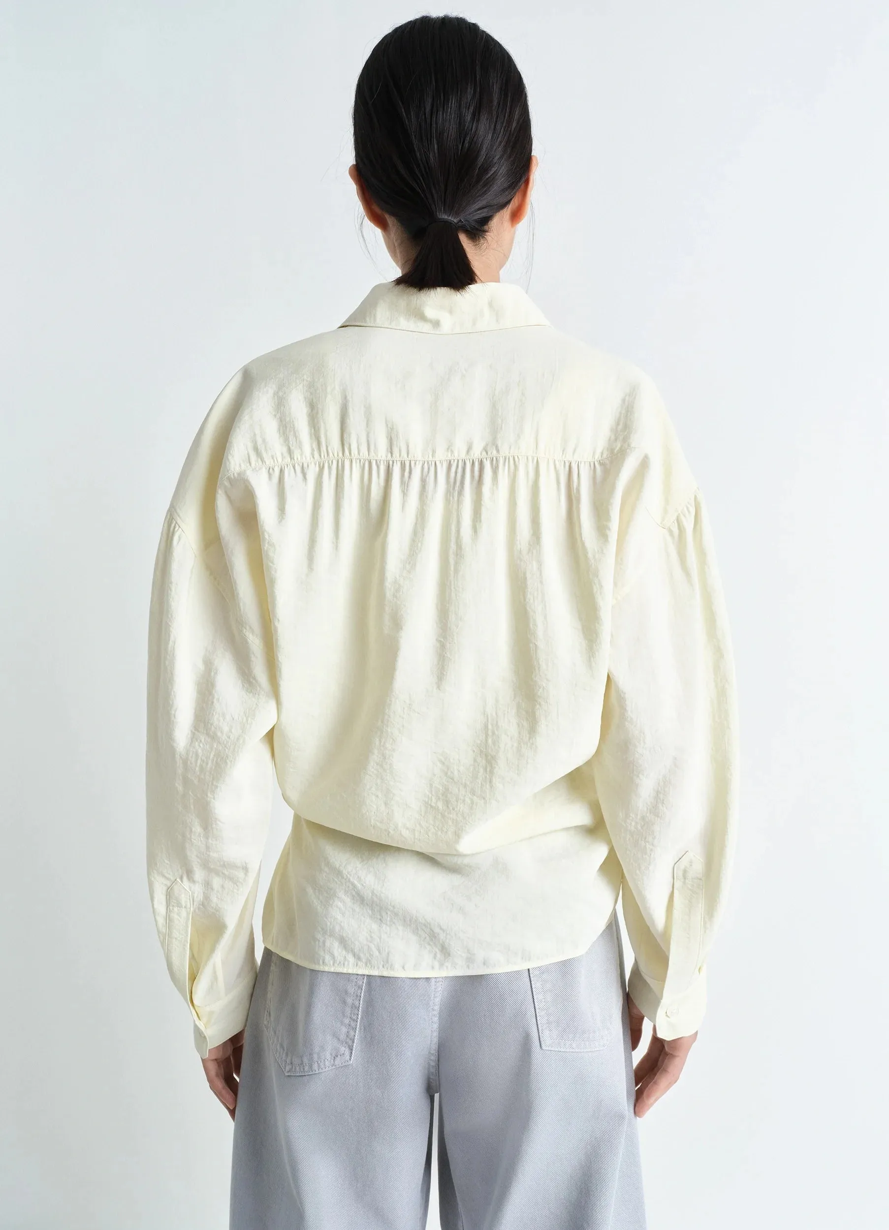 STRAIGHT COLLAR TWISTED SHIRT sold by Lemaire product image thumbnail 2