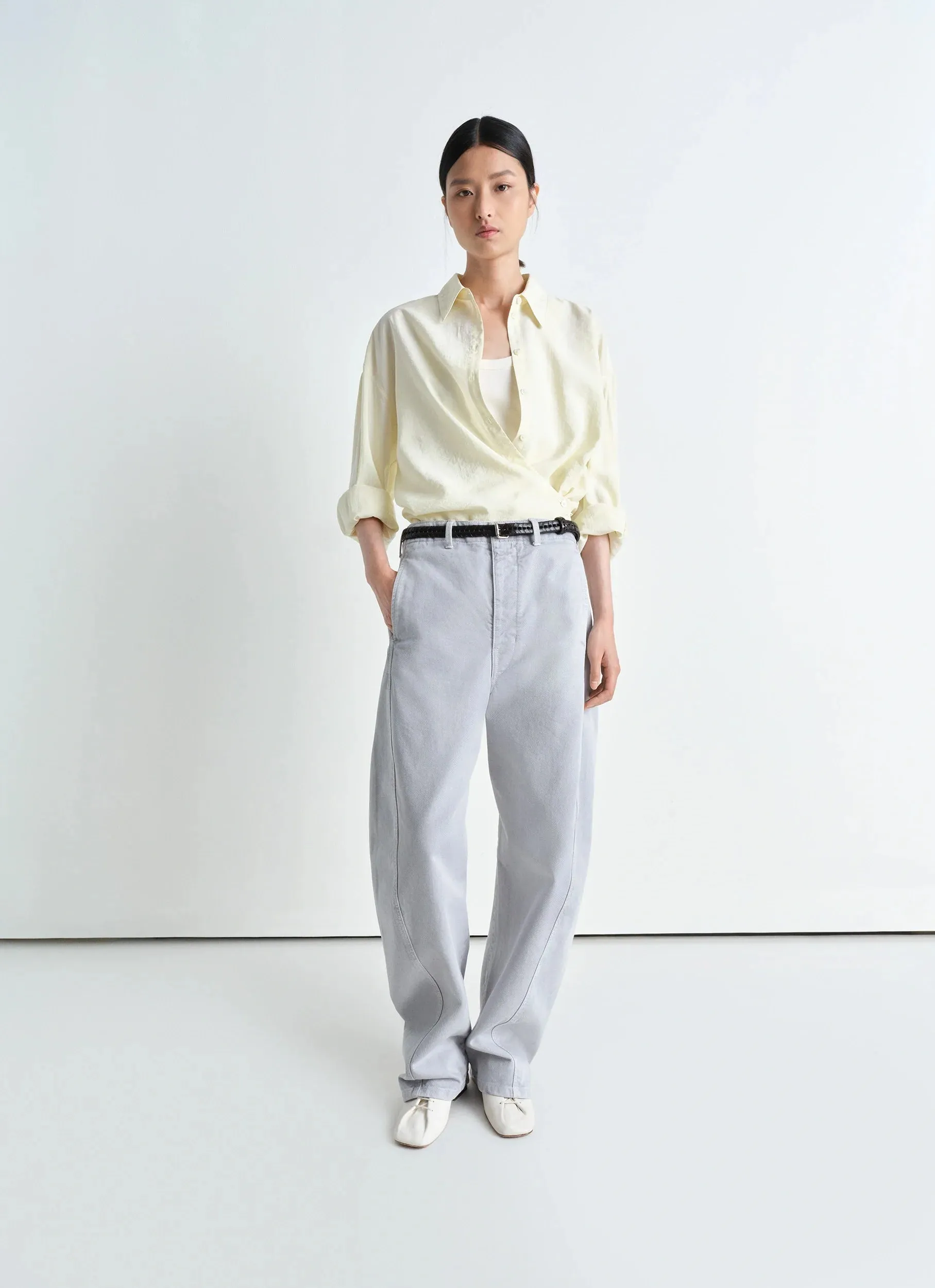 STRAIGHT COLLAR TWISTED SHIRT sold by Lemaire product image thumbnail 3