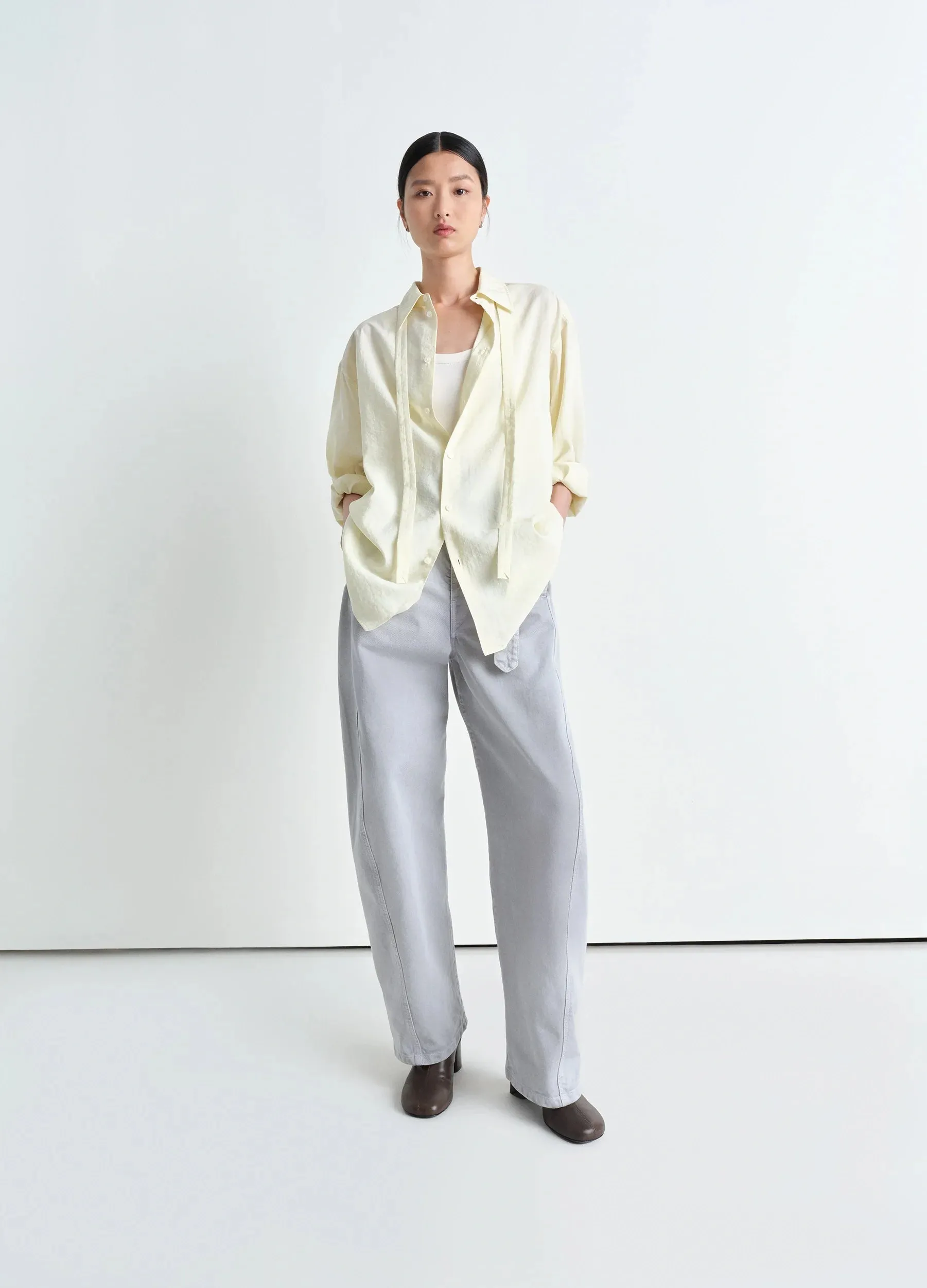 LONG SHIRT WITH TIE sold by Lemaire product image thumbnail 3