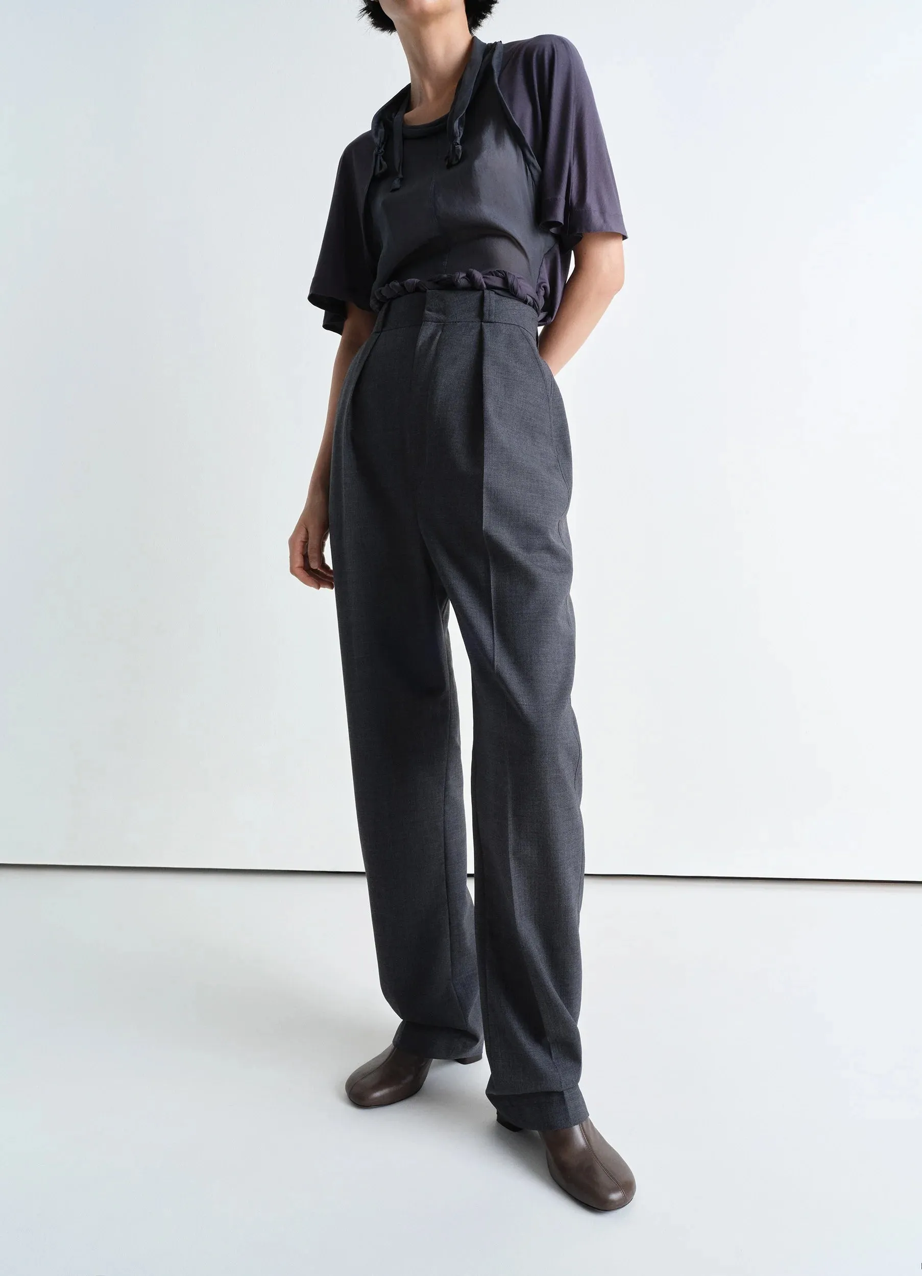 DROPPED CROTCH SOFT PANTS sold by Lemaire product image thumbnail 4