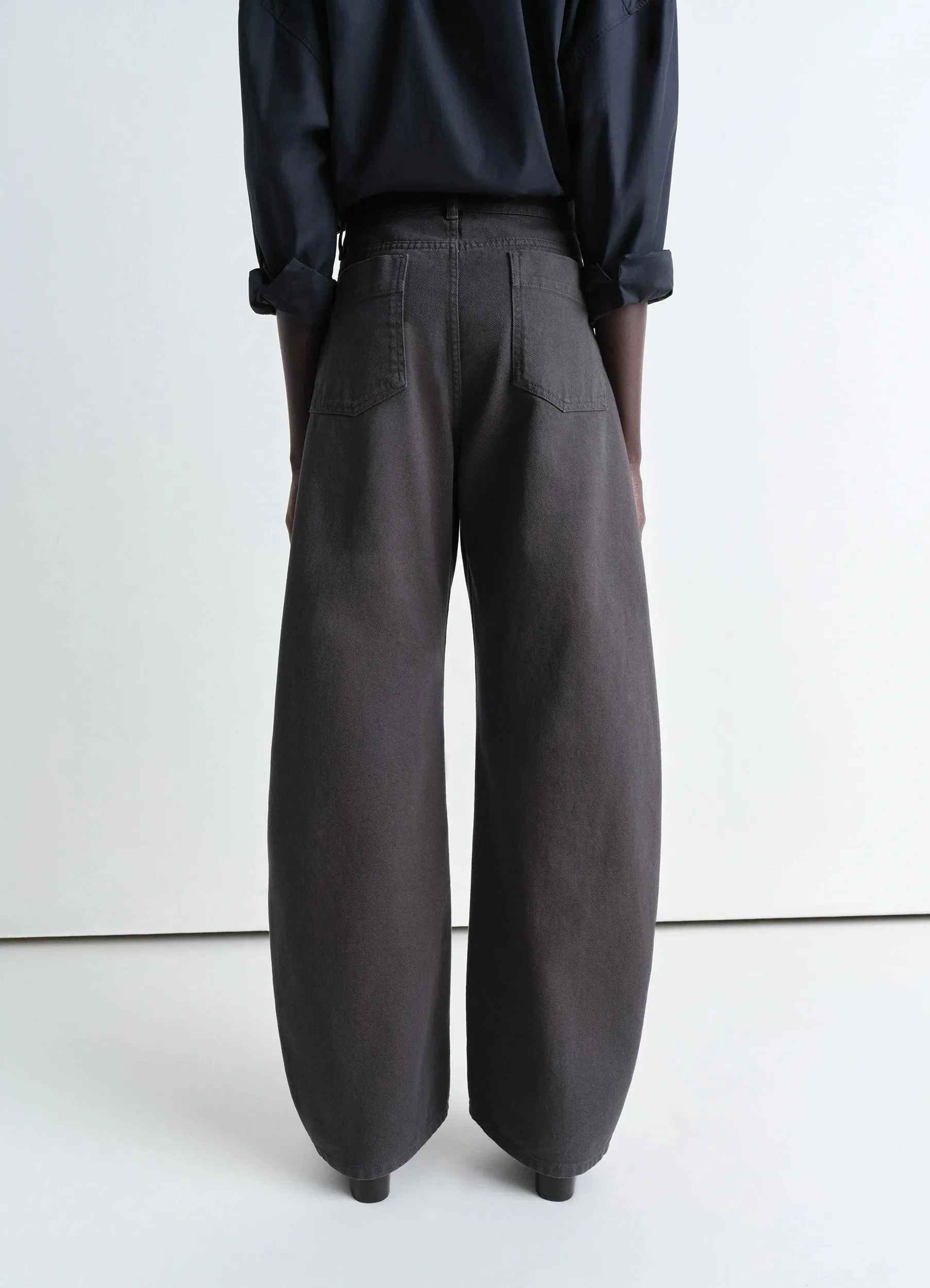 HIGH WAISTED CURVED PANTS sold by Lemaire product image thumbnail 2