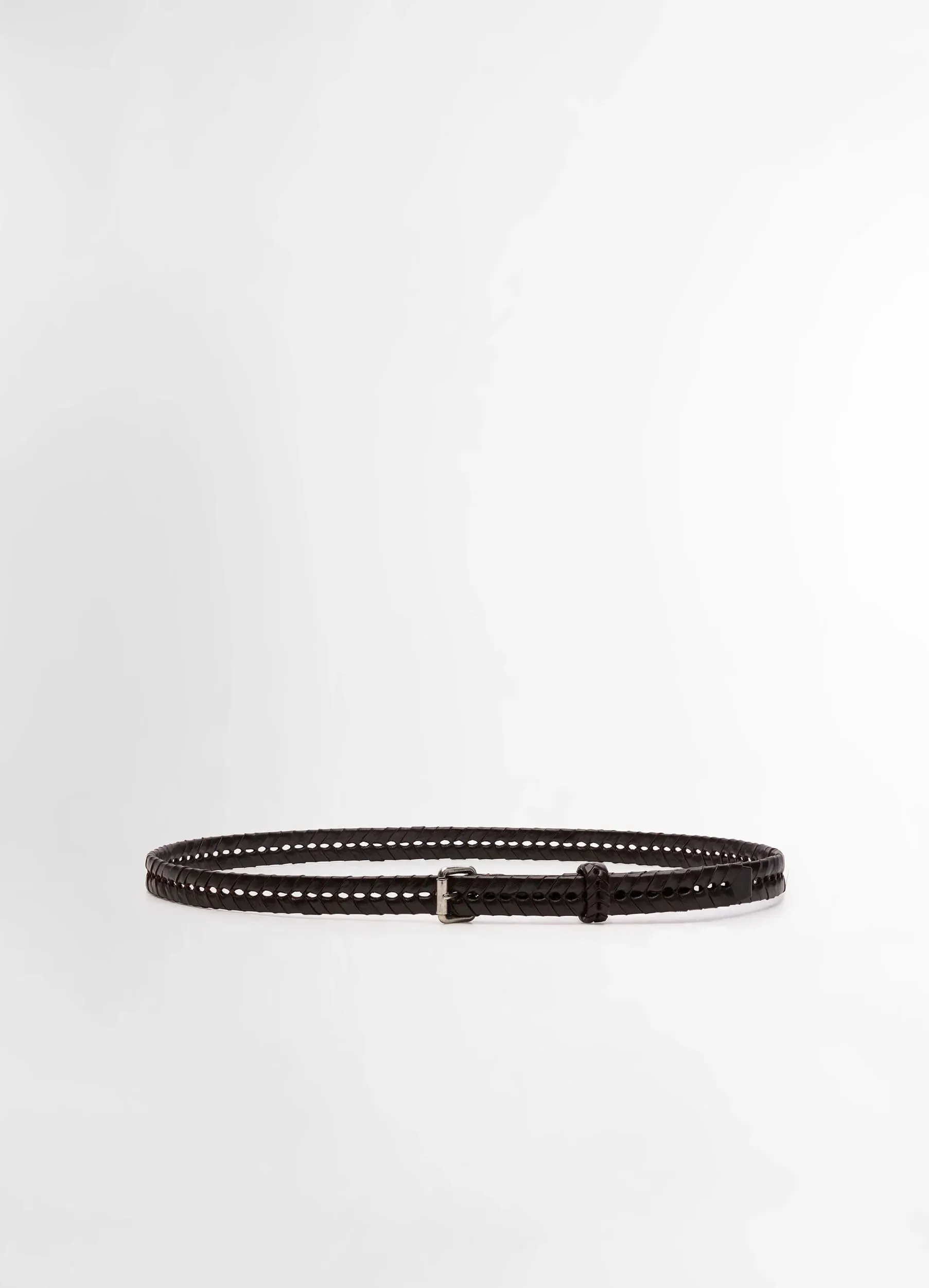 BRAIDED BELT 20MM IN LEATHER sold by Lemaire