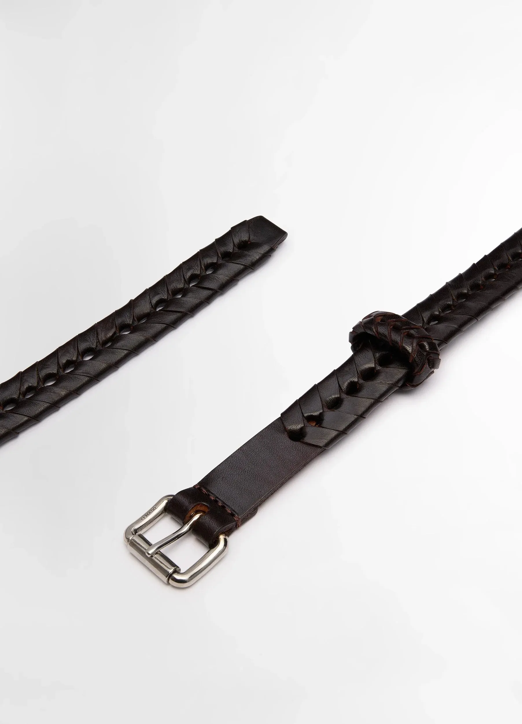 BRAIDED BELT 20MM IN LEATHER sold by Lemaire product image thumbnail 4