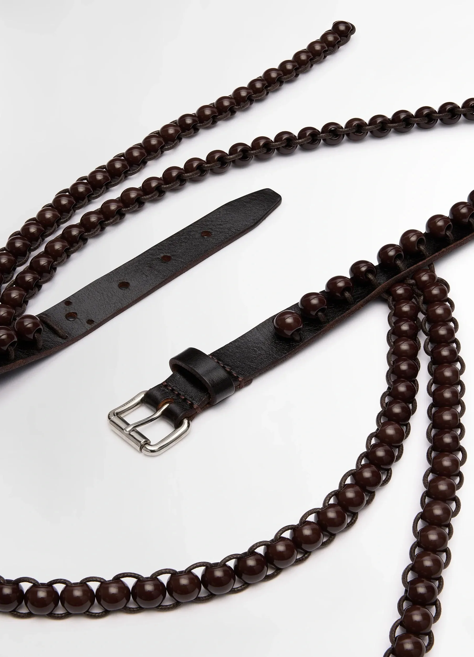 LEATHER AND BEADS BELT 20 sold by Lemaire product image thumbnail 3